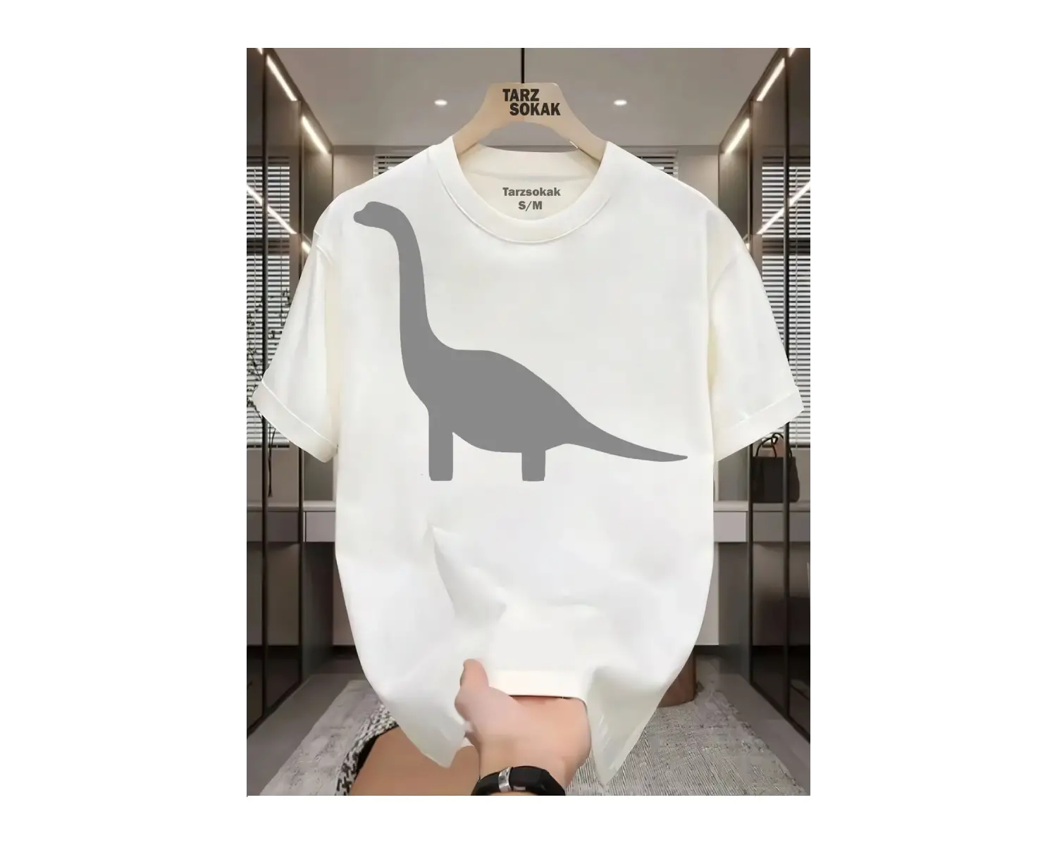 UNİSEX Dino Uzun T-shirt