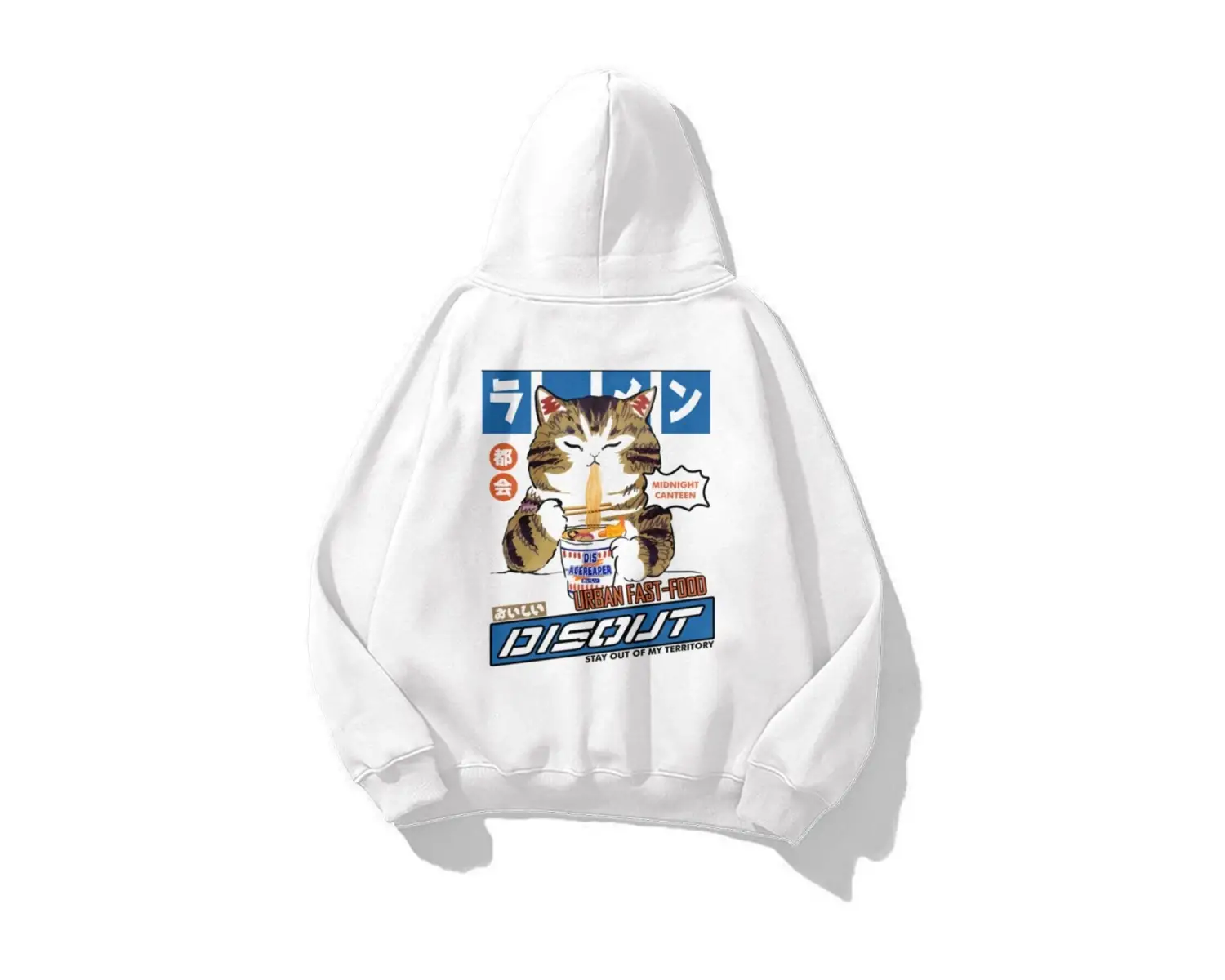 Unisex Disout Sweatshirt Beyaz