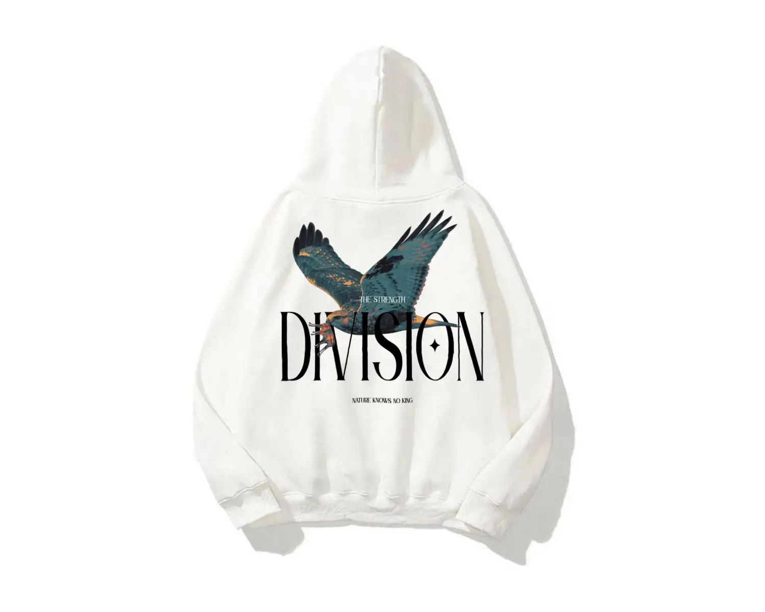 Unisex Division Sweatshirt Hoodie Beyaz