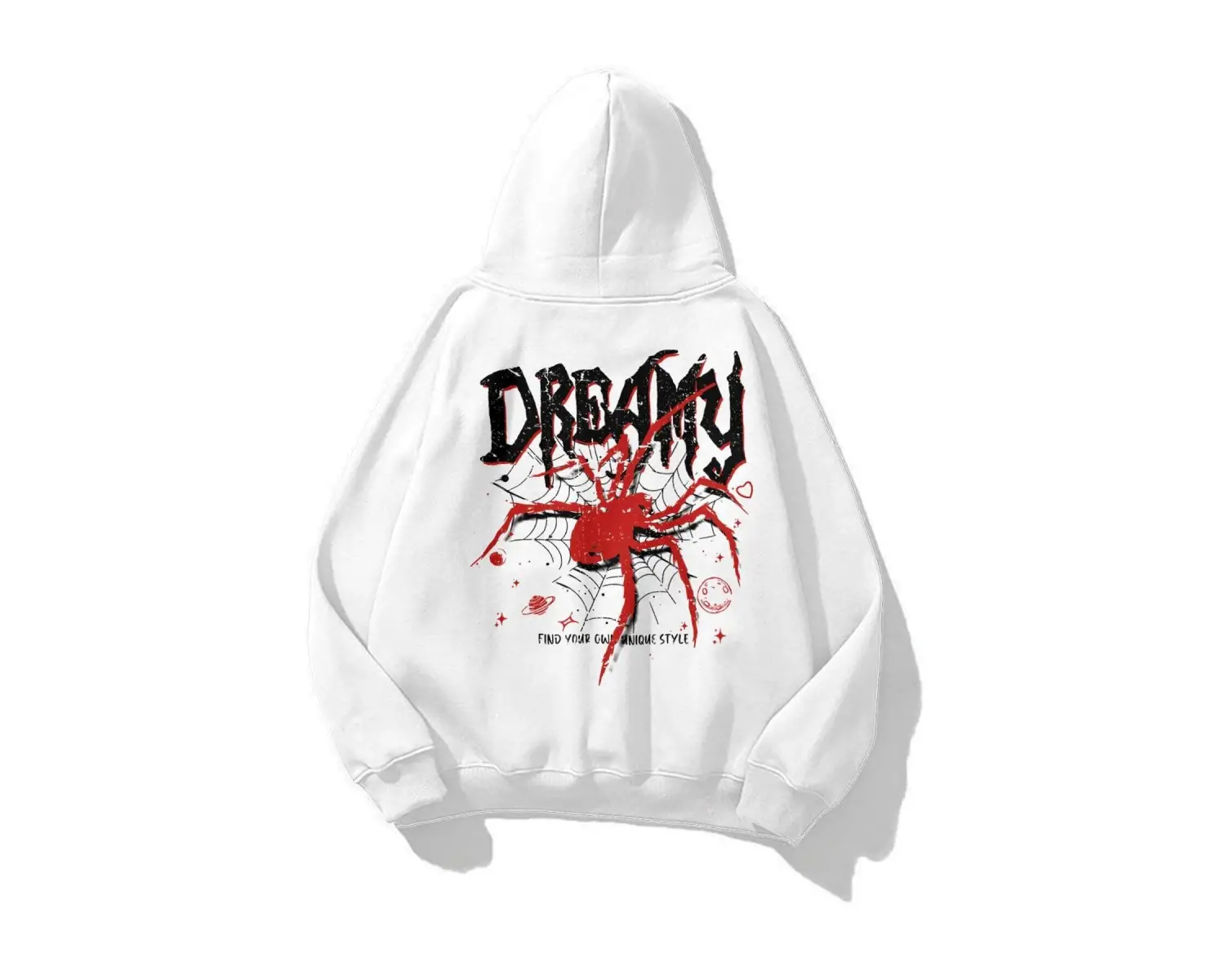 Unisex Dreamy Spider Sweatshirt Beyaz