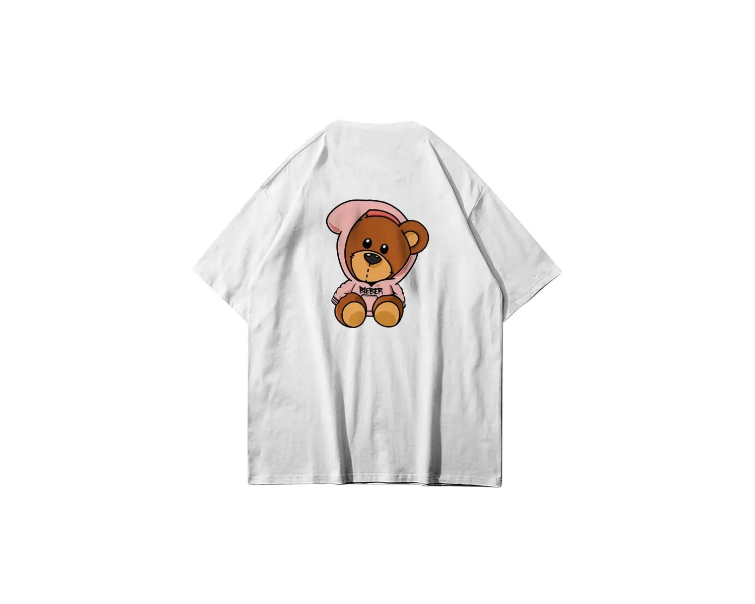 Unisex Drew Bear Beyaz Tshirt