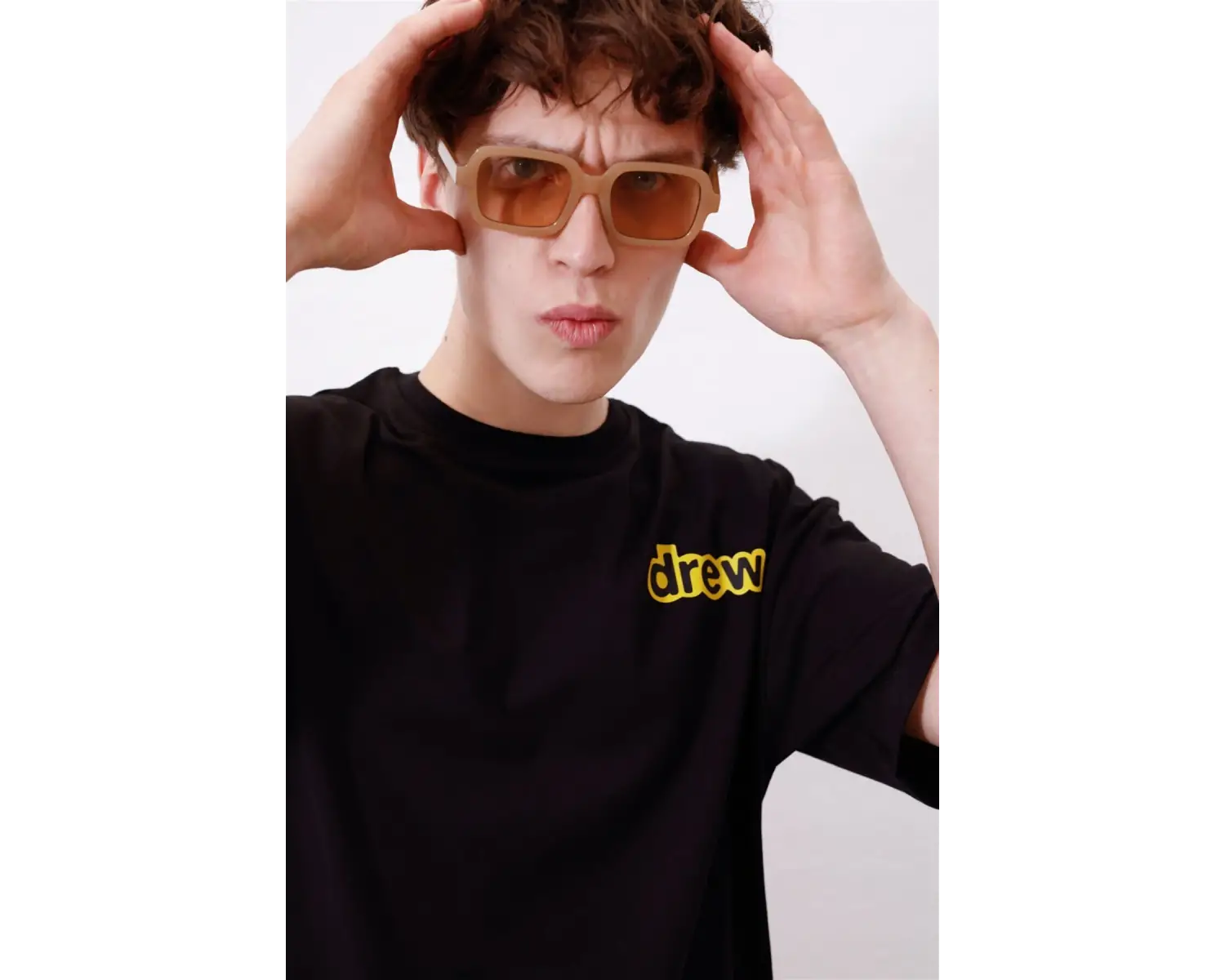 Unisex Drew Bear Beyaz Tshirt