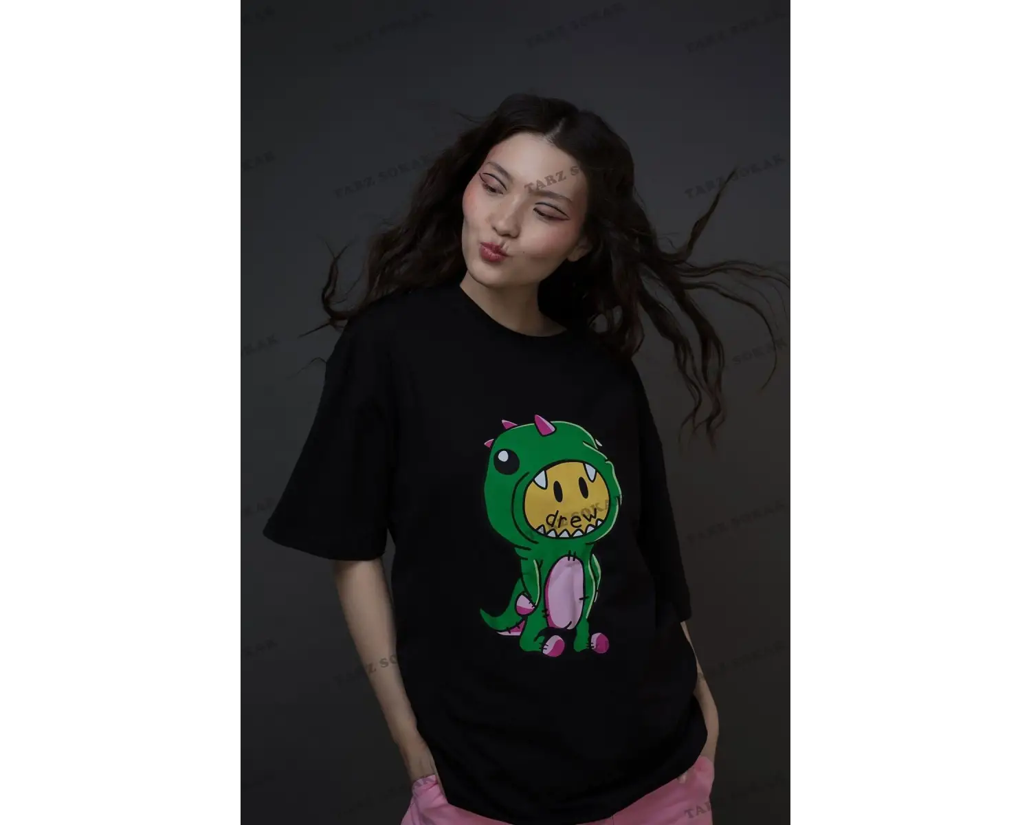 Unisex Drew Canavar Siyah