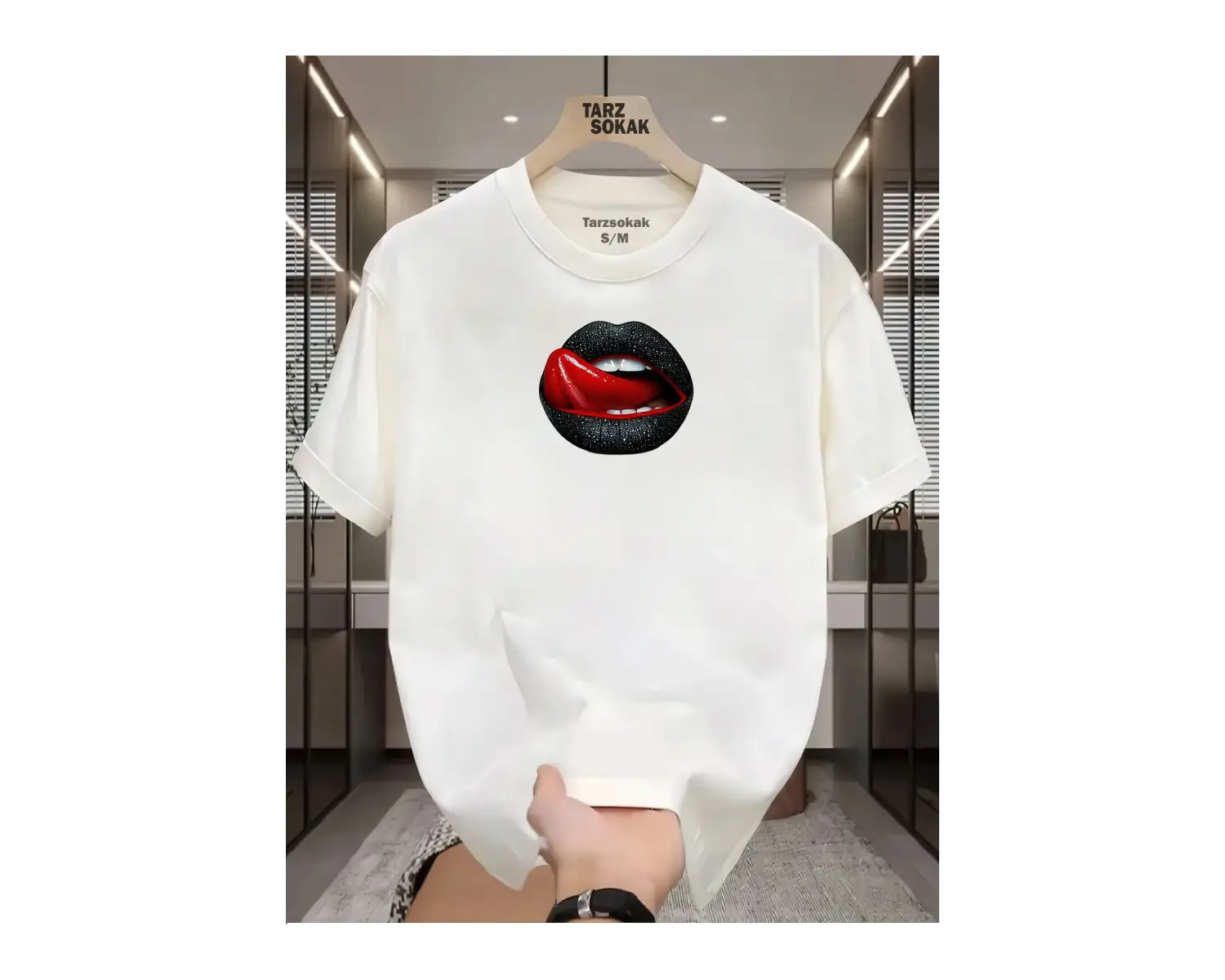 UNİSEX Dudak Lips T-shirt