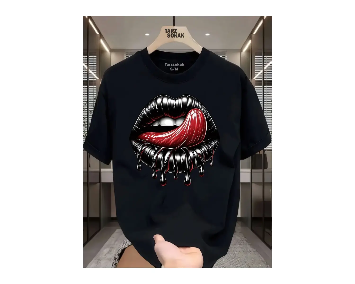 UNİSEX Dudak Lips T-shirt