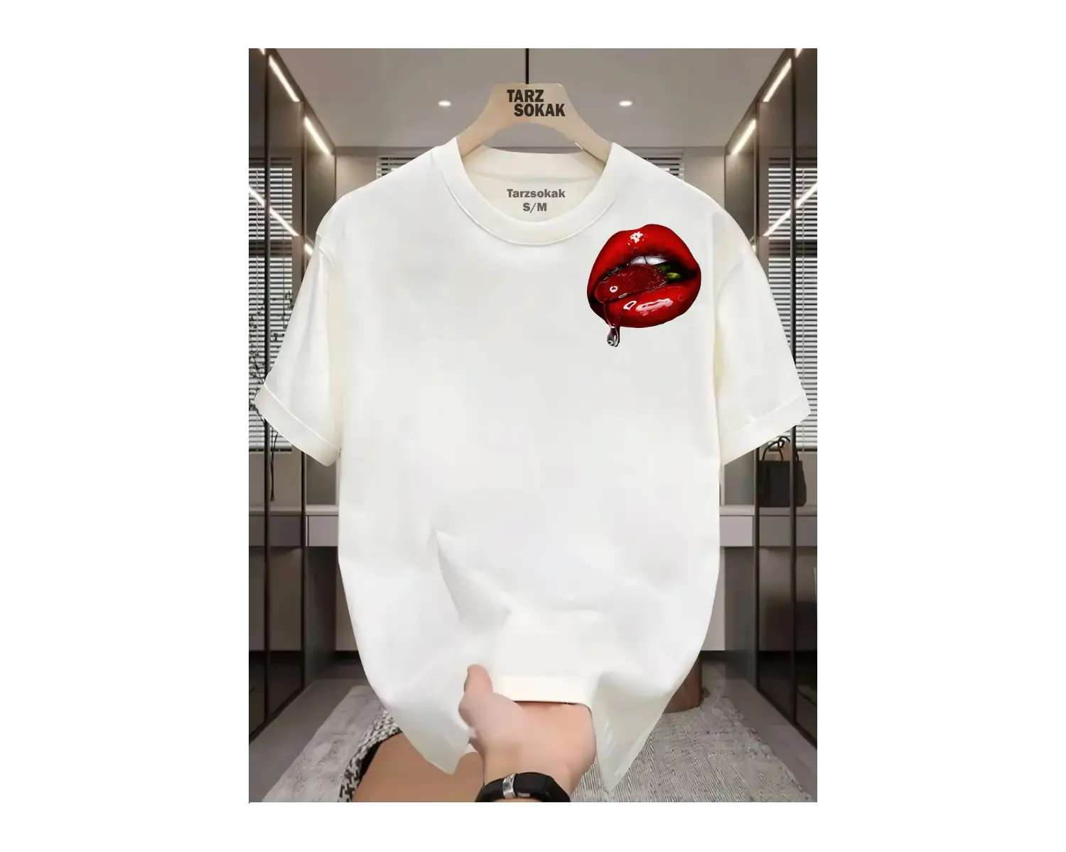 UNİSEX Dudak Lips T-shirt