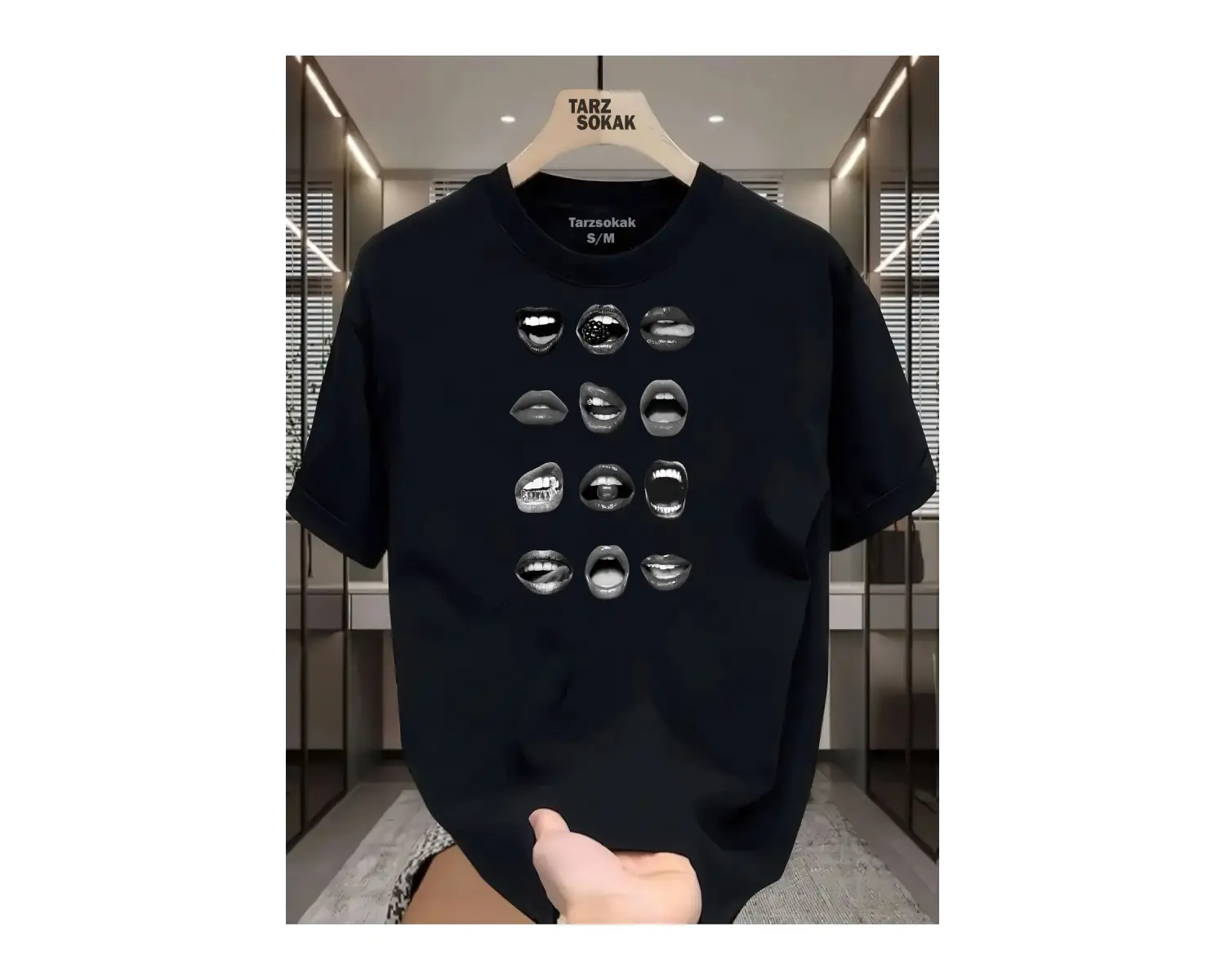 UNİSEX Dudak Lips T-shirt