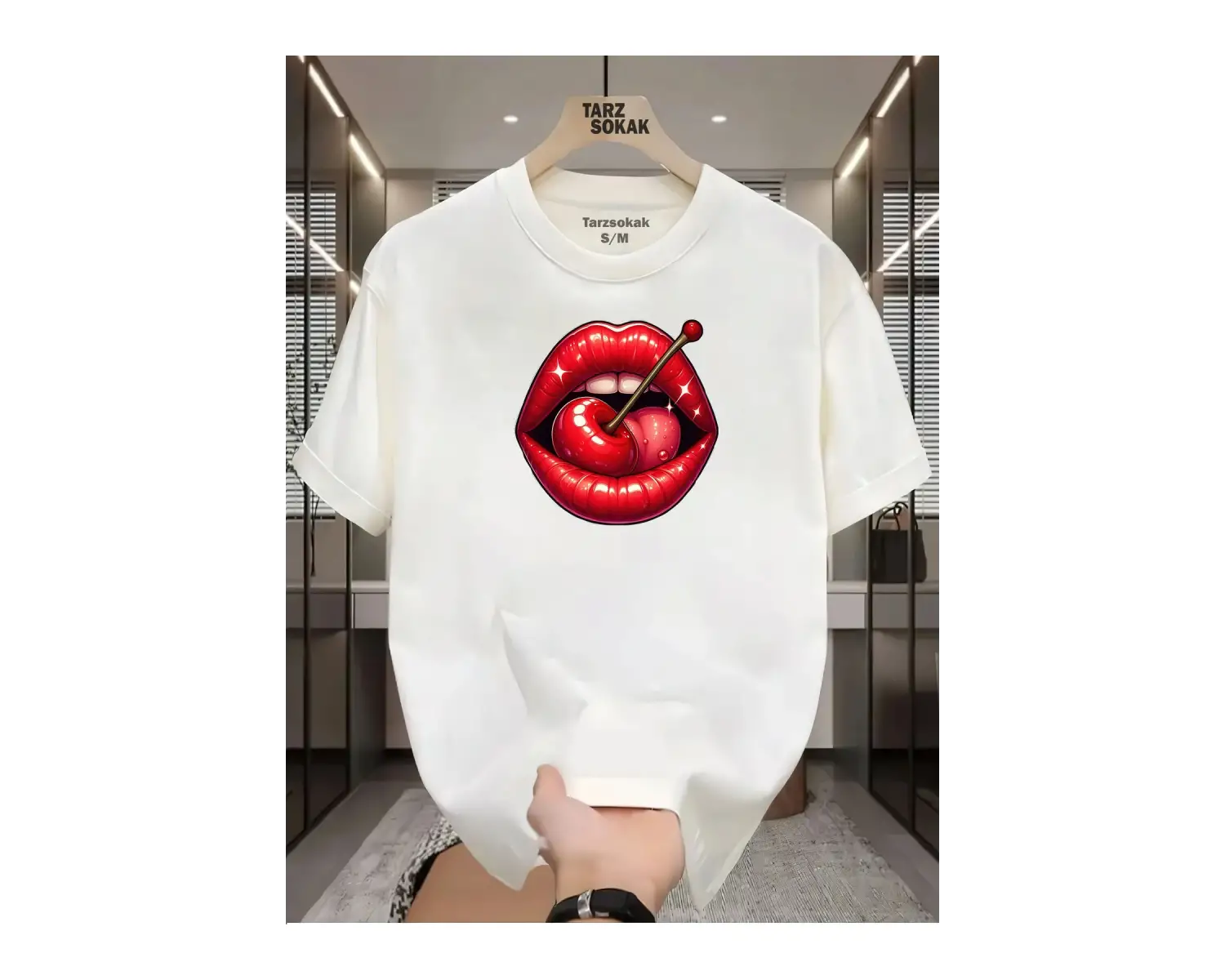 UNİSEX Dudak Lips T-shirt