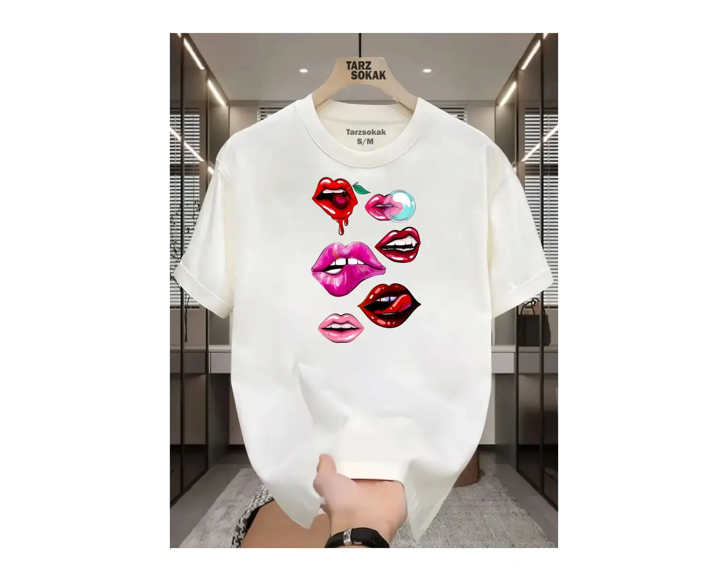 UNİSEX Dudak Lips T-shirt