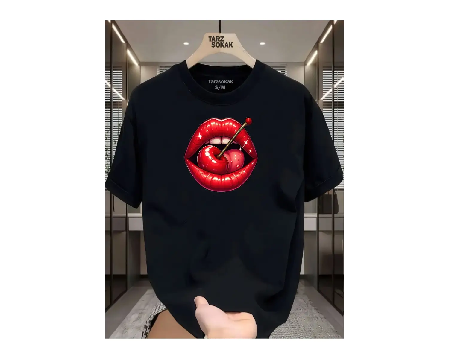 UNİSEX Dudak Lips T-shirt
