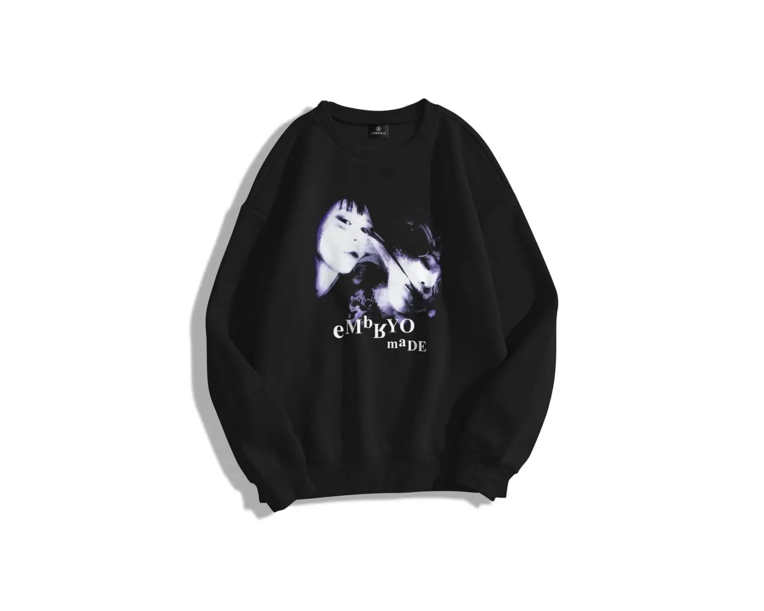 Unisex Embryo By Bisiklet Yaka Sweatshirt Hoodie Siyah