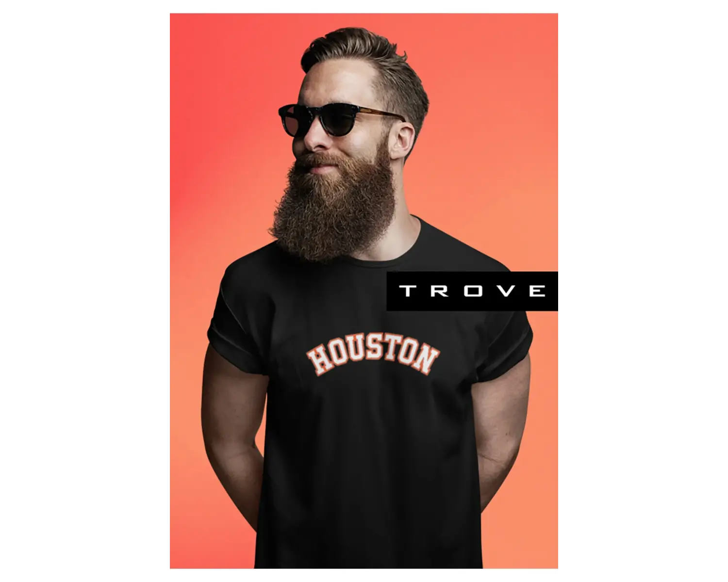 Unısex Erkek Kadın Abd Houston Teksas Baskılı % 100 Pamuk T-shirt