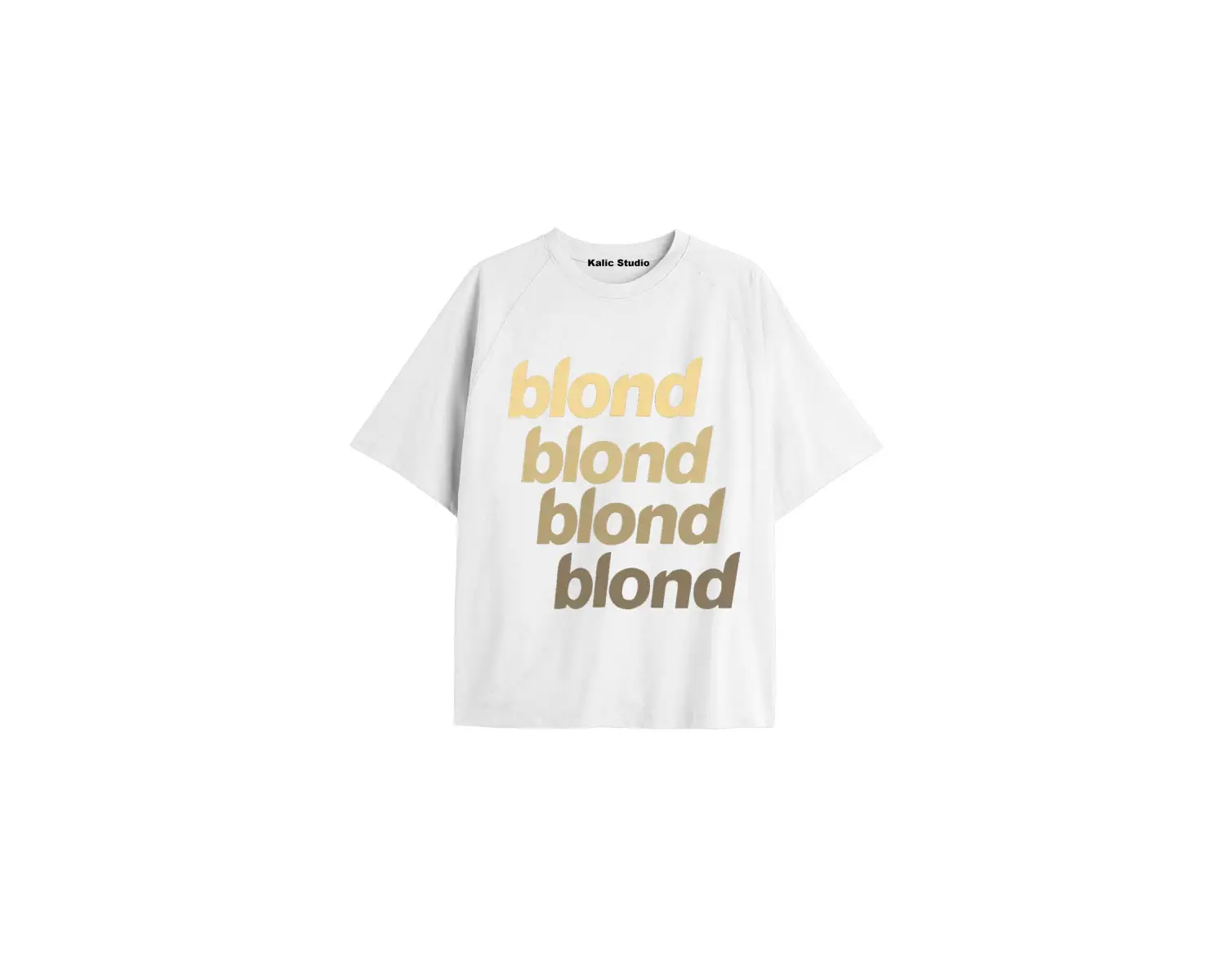 Unisex Erkek Kadın Blond Frank Ocean Beyaz T-SHIRT