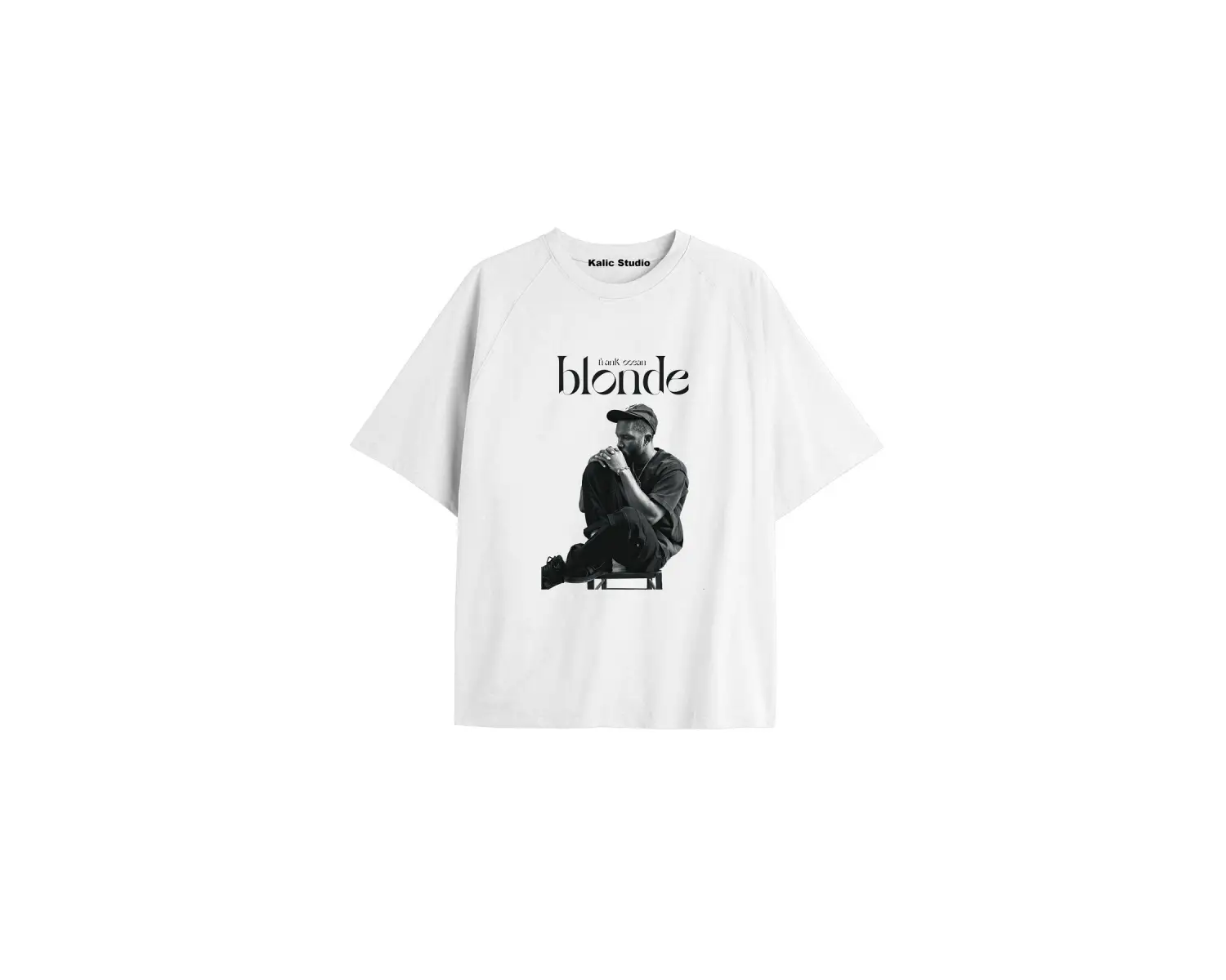 Unisex Erkek Kadın Blond Frank Ocean Beyaz T-SHIRT
