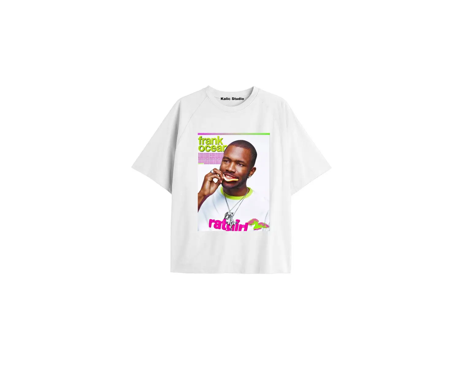 Unisex Erkek Kadın Blond Frank Ocean Beyaz T-SHIRT