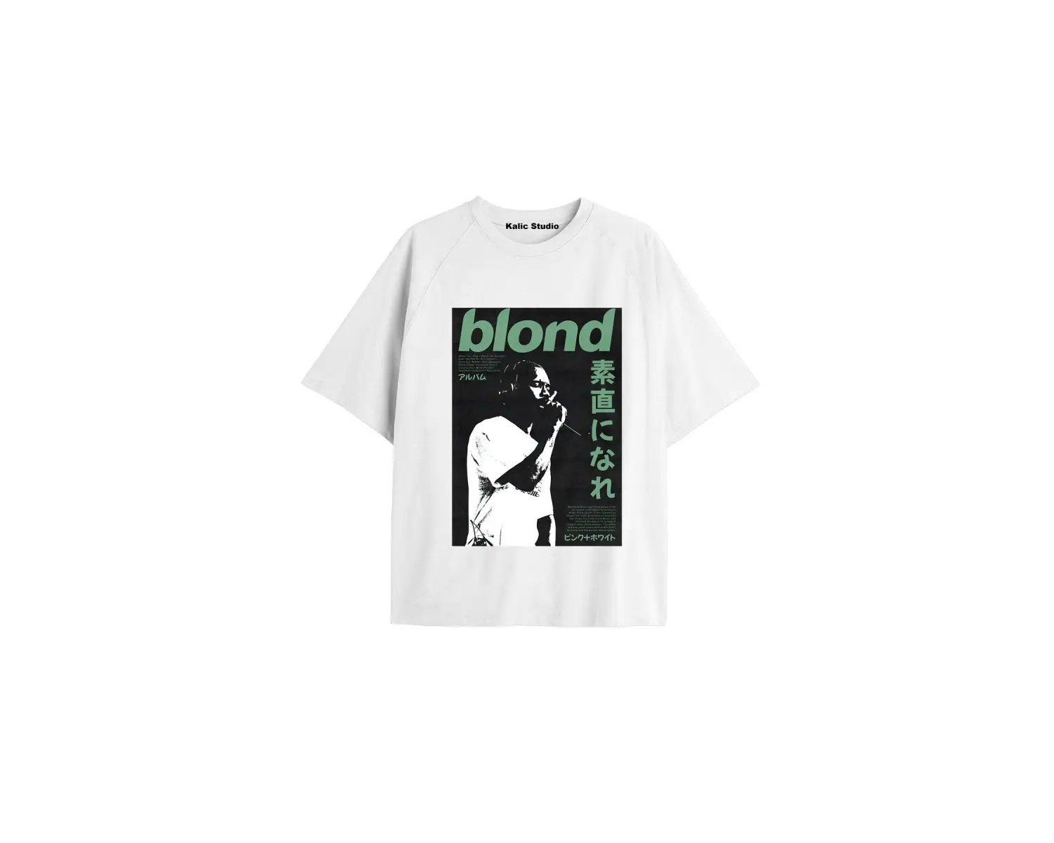 Unisex Erkek Kadın Blond Frank Ocean Beyaz T-SHIRT