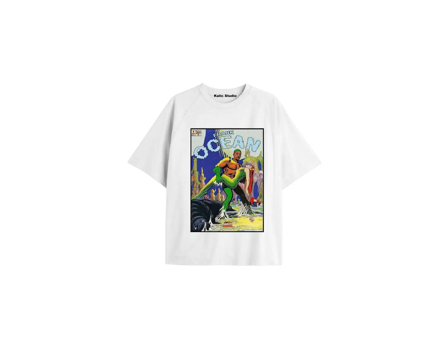 Unisex Erkek Kadın Blond Frank Ocean Beyaz T-SHIRT