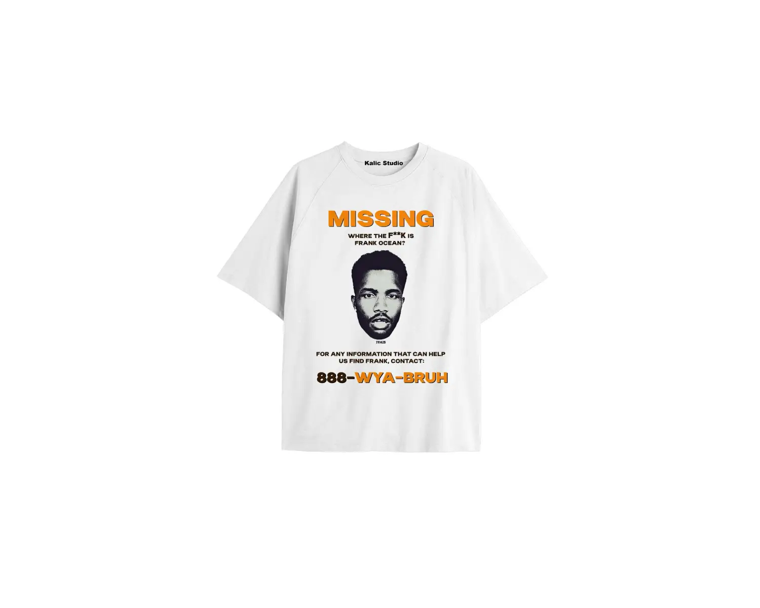 Unisex Erkek Kadın Blond Frank Ocean Beyaz T-SHIRT