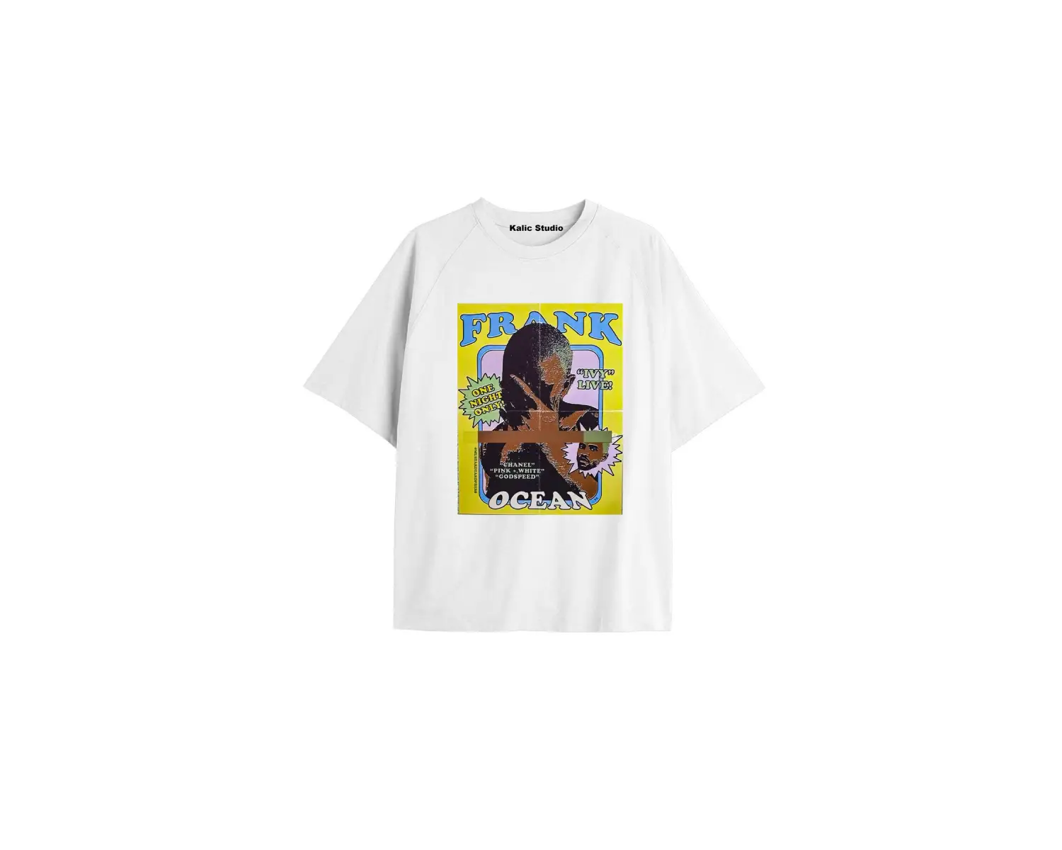 Unisex Erkek Kadın Blond Frank Ocean Beyaz T-SHIRT