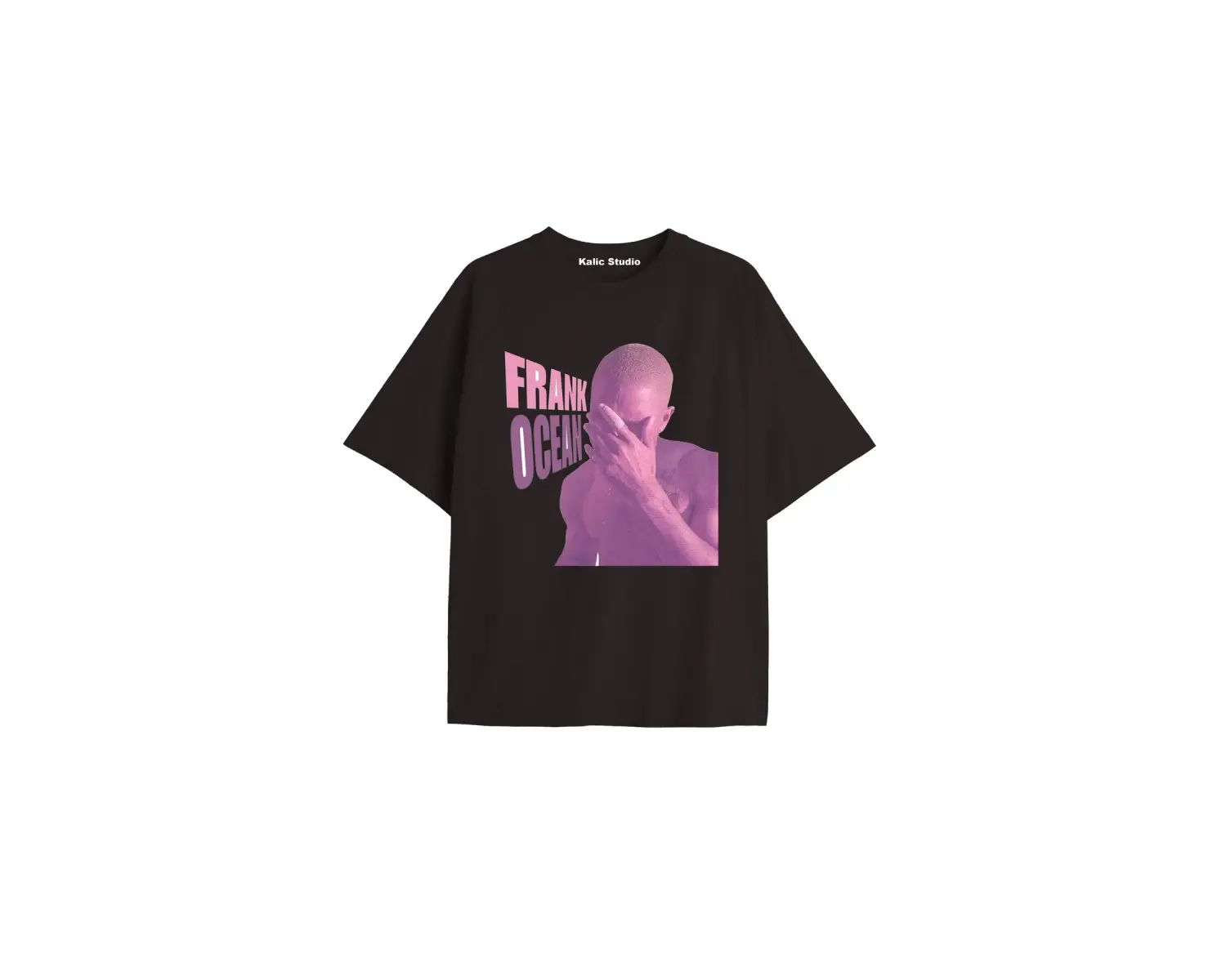 Unisex Erkek Kadın Blond Frank Ocean Siyah T-SHIRT