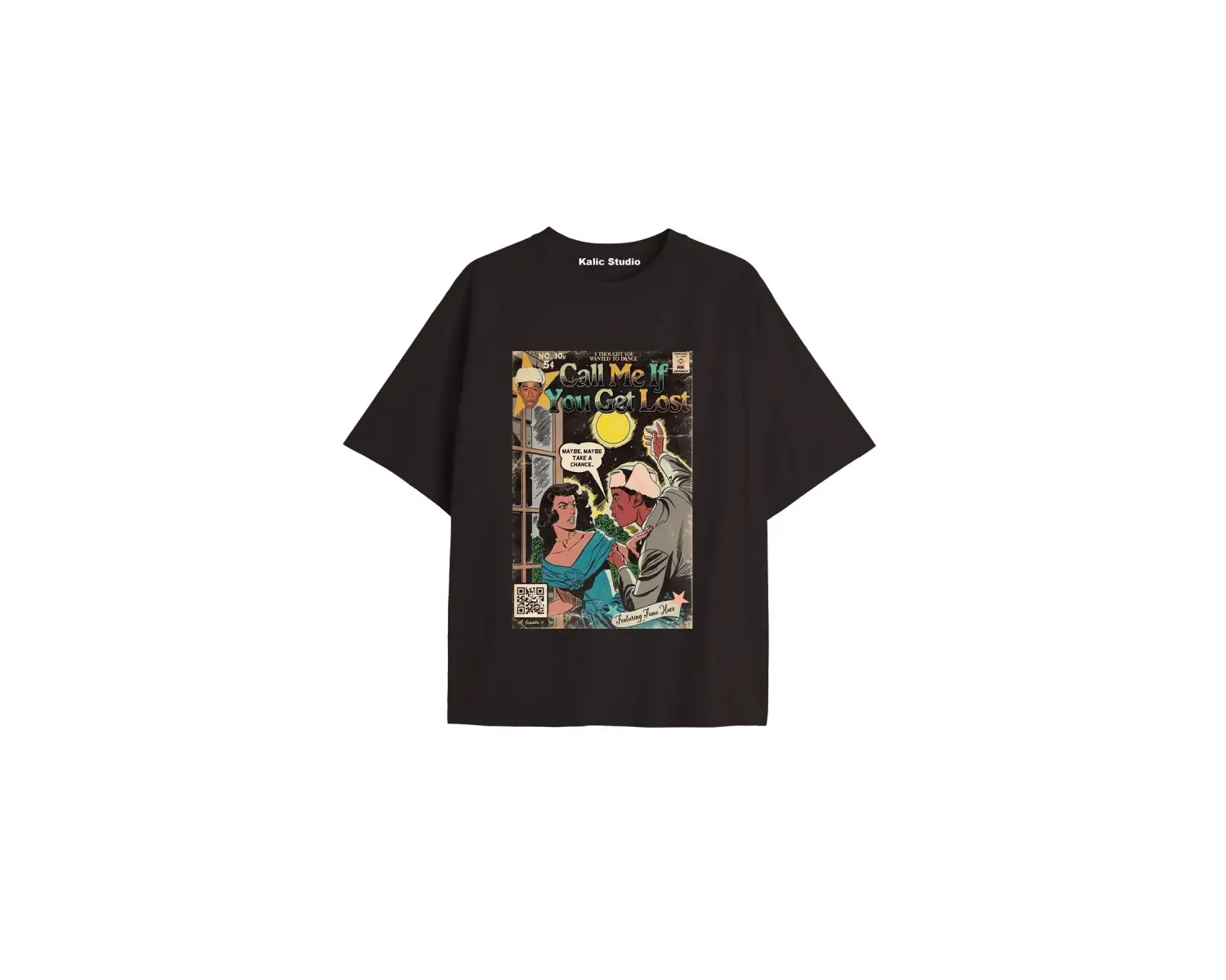 Unisex Erkek Kadın Blond Frank Ocean Siyah T-SHIRT