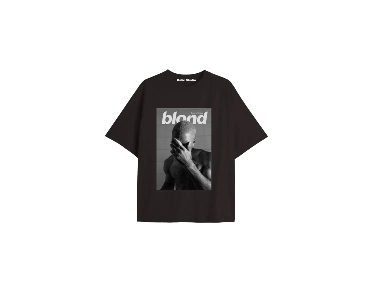 Unisex Erkek Kadın Blond Frank Ocean Siyah T-SHIRT