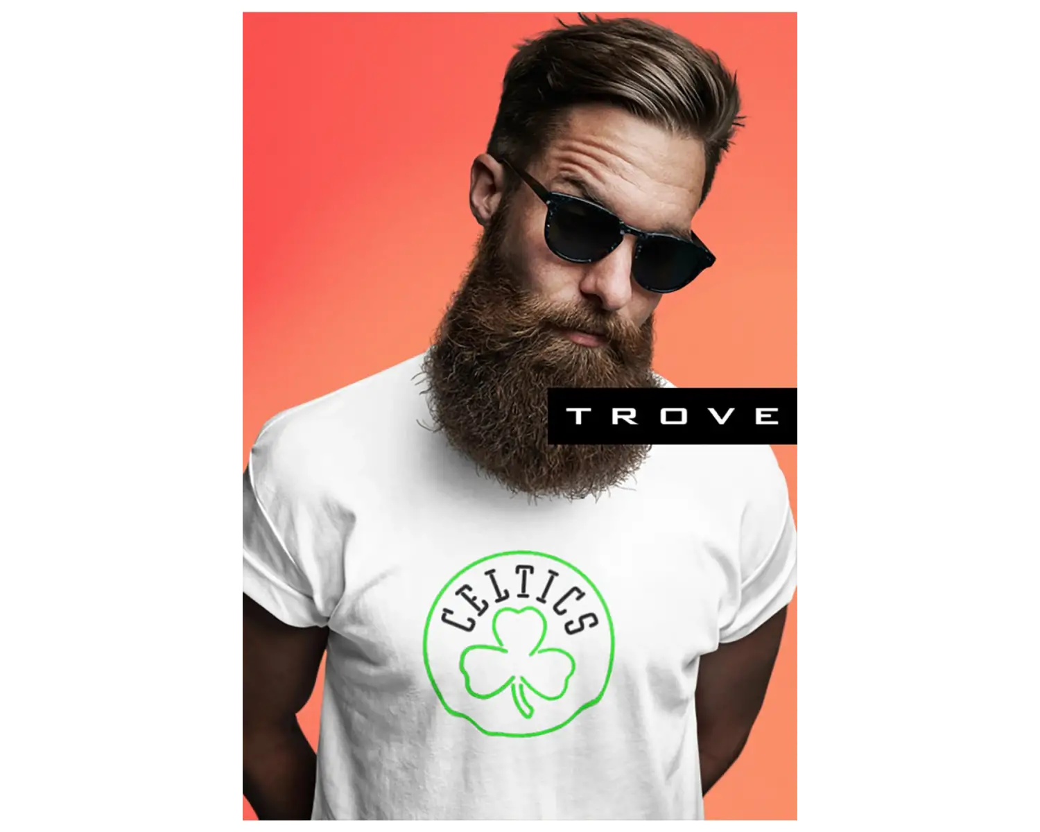 Unısex Erkek Kadın Celtıc Baskılı % 100 Pamuk T-shirt