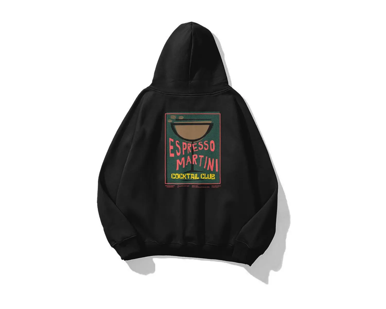 Unisex Espresso Martini Poster Sweatshirt Beyaz