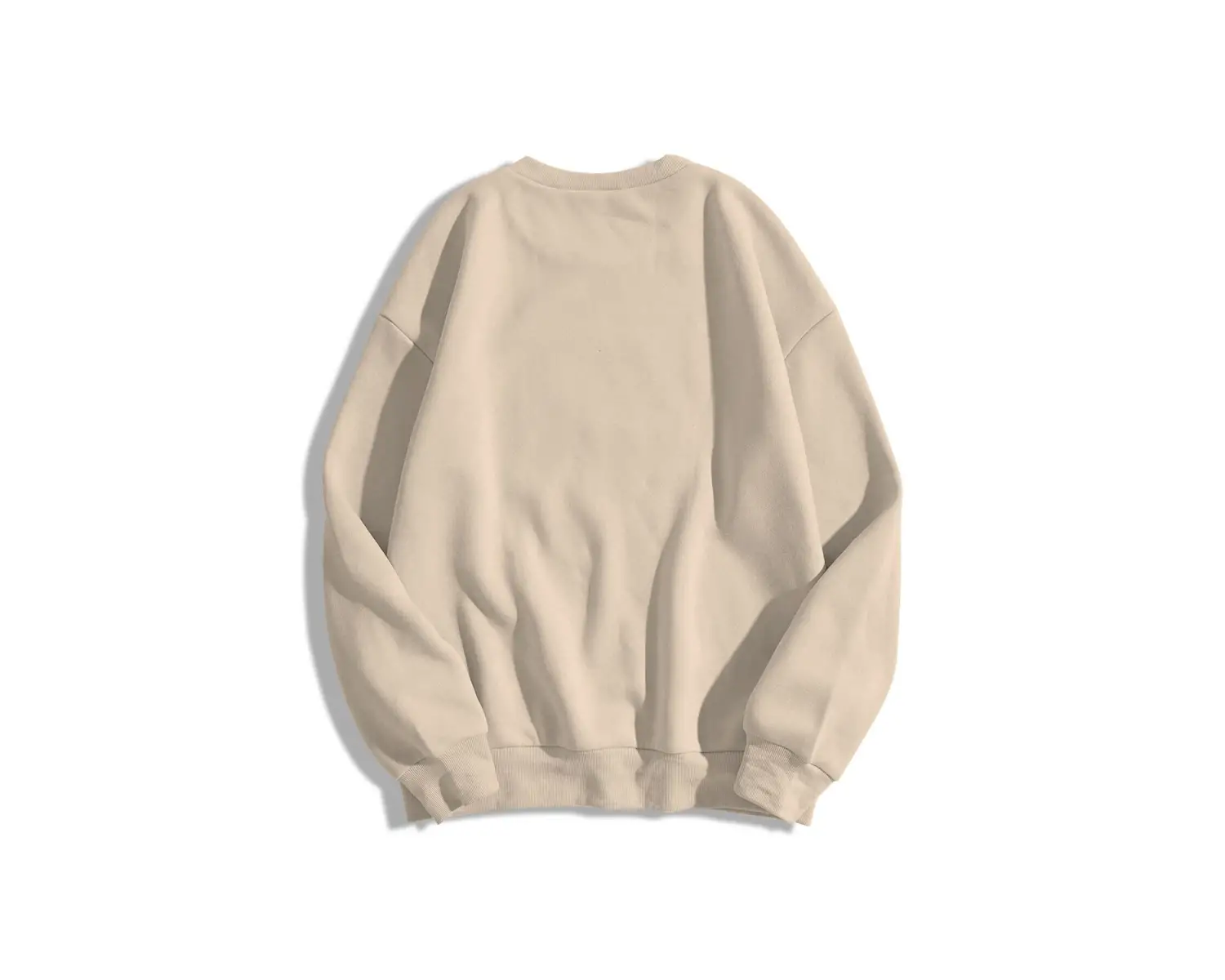Unisex Essentials Bisiklet Yaka Sweatshirt Beyaz