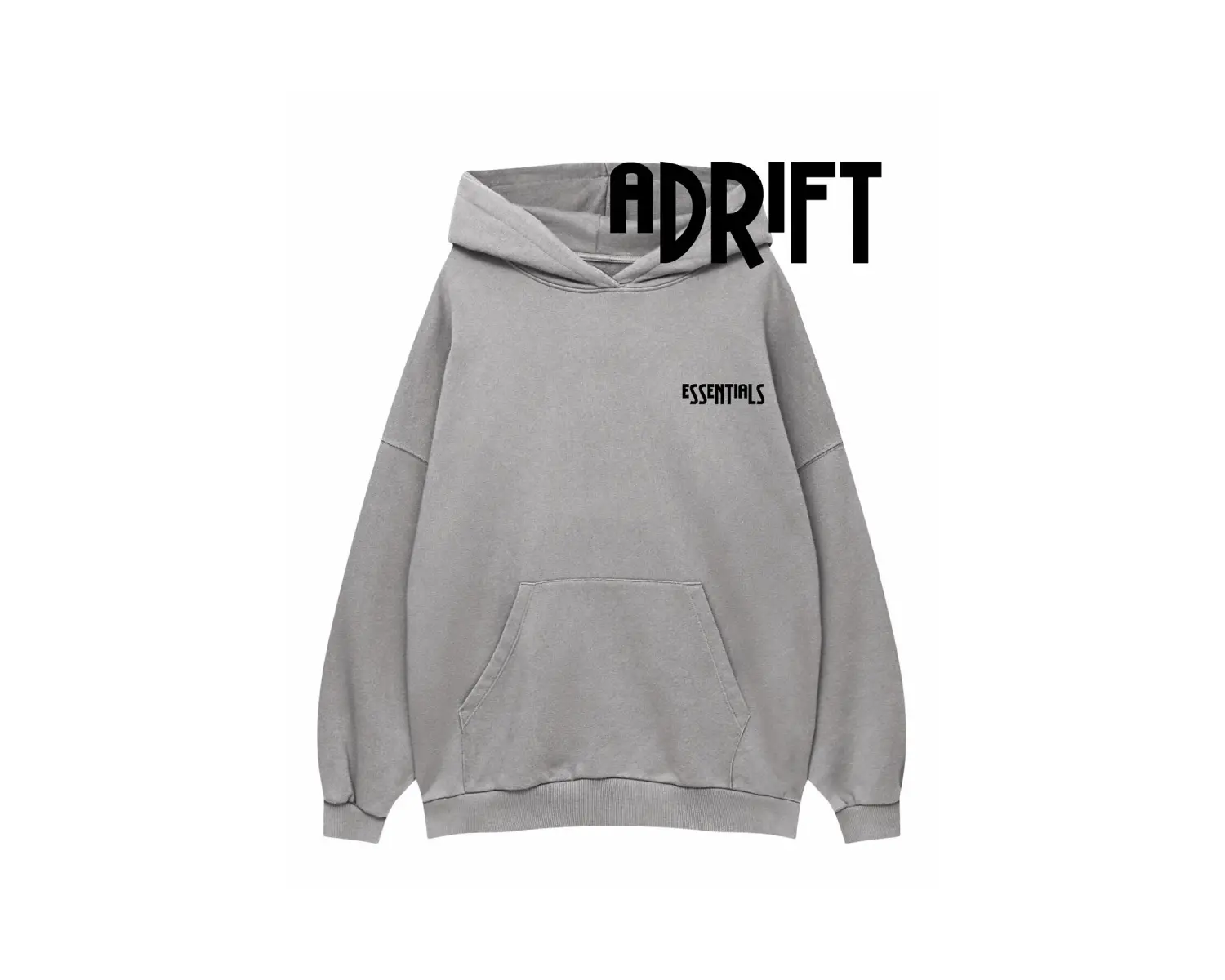 Unisex ESSENTİALS Özel Tasarım Swearshirt Hoodie Beyaz