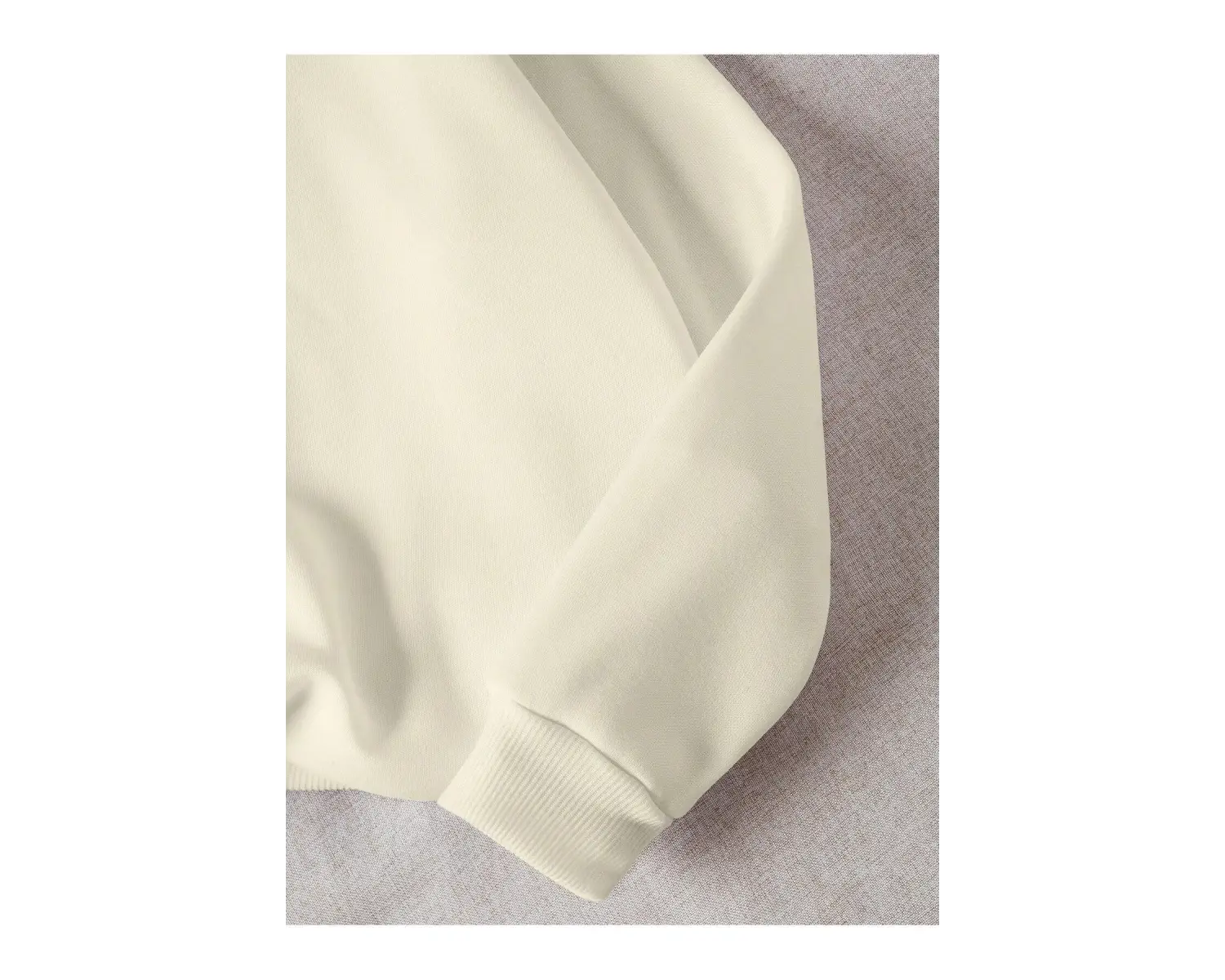 Unisex Essentials Yazı Baskılı Bisiklet Yaka Sweatshirt Beyaz