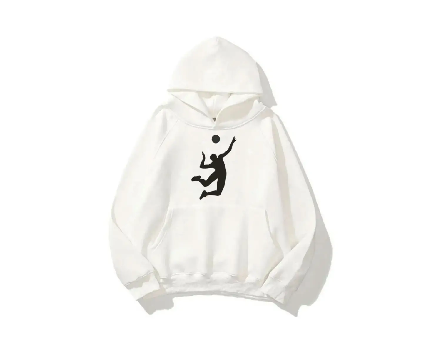 Unisex Filenin Sultanları Voleybol Vargas Baskılı Oversize Sweatshirt Beyaz