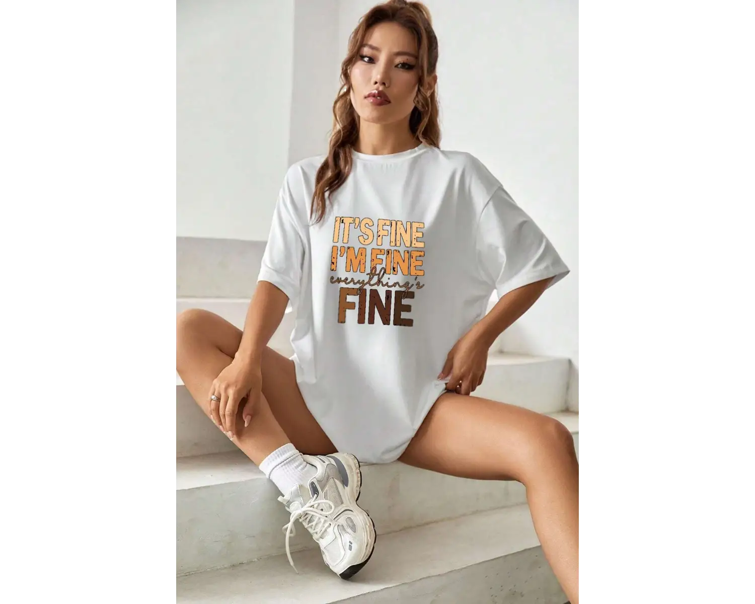 Unisex Fine Baskılı T-shirt