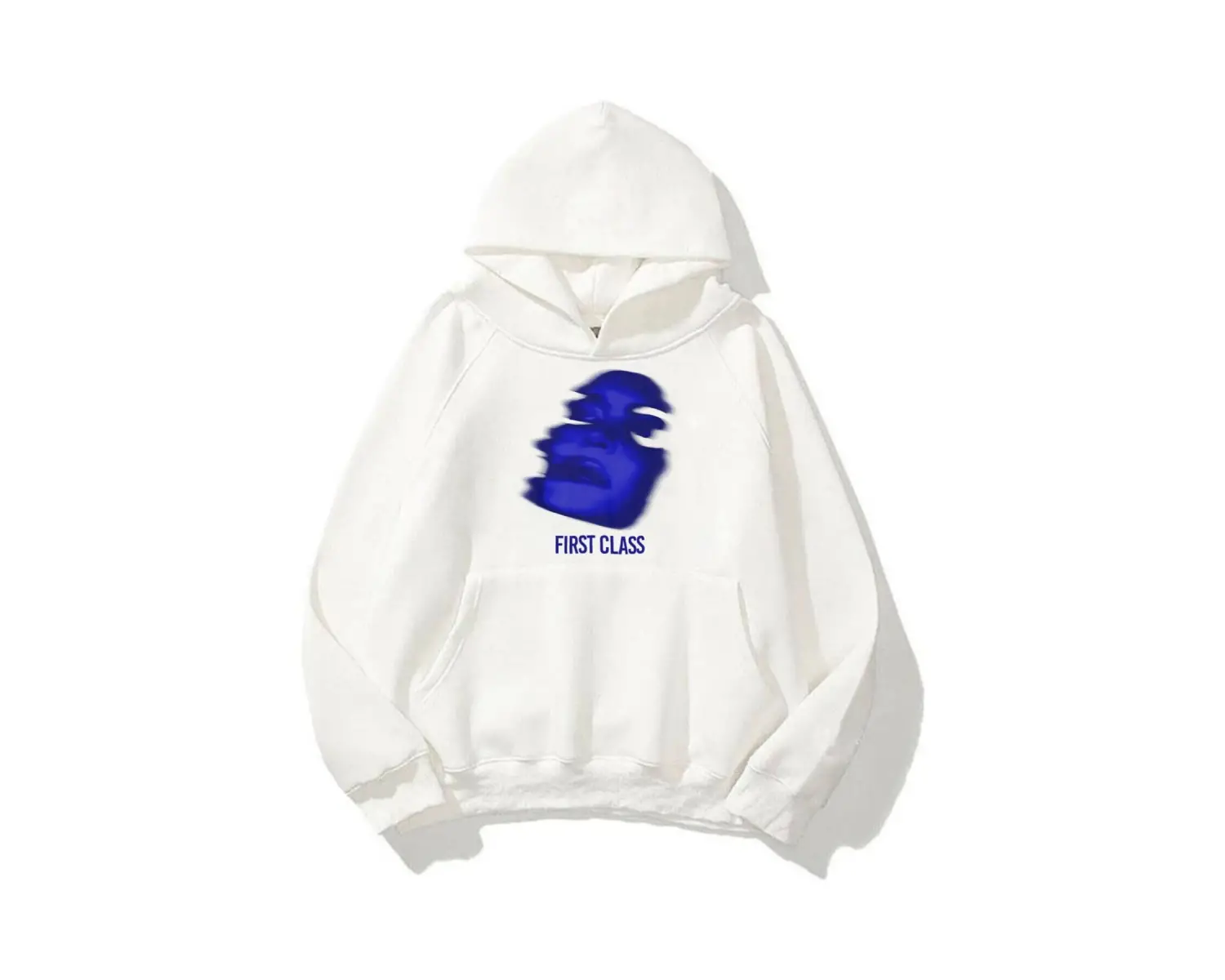 Unisex First Class Sweatshirt Hoodie Beyaz