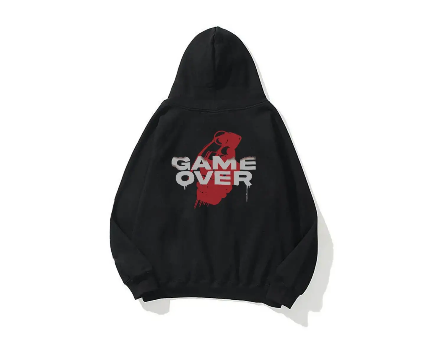 Unisex Game Over Sweatshirt Siyah