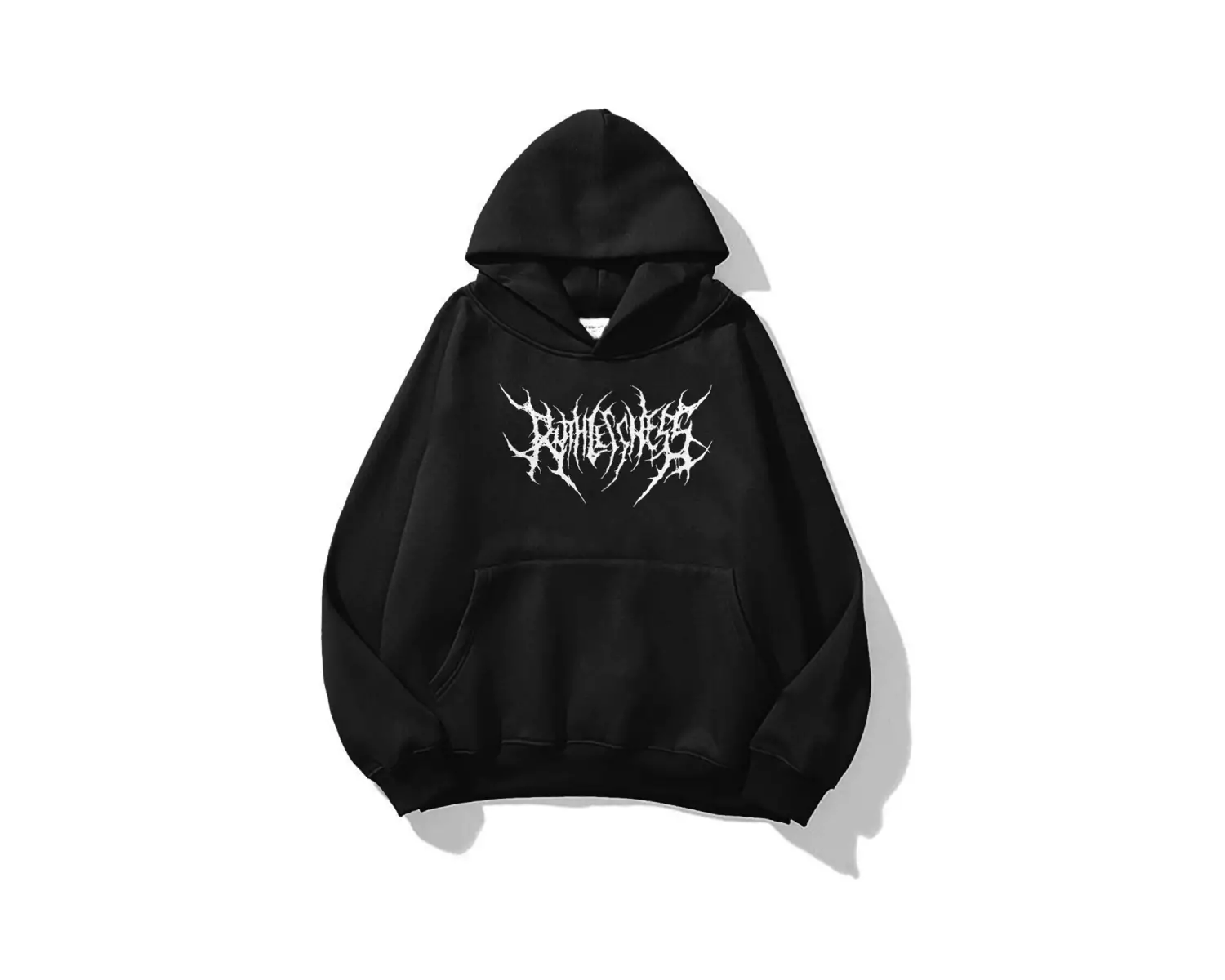 Unisex Gothic Ruthless Sweatshirt Hoodie Siyah