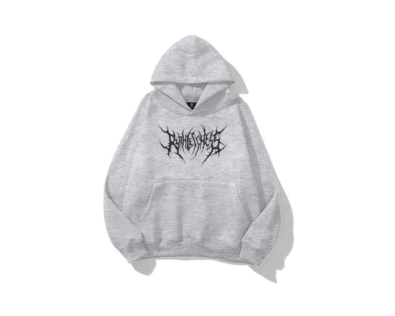 Unisex Gothic Ruthless Sweatshirt Hoodie Siyah