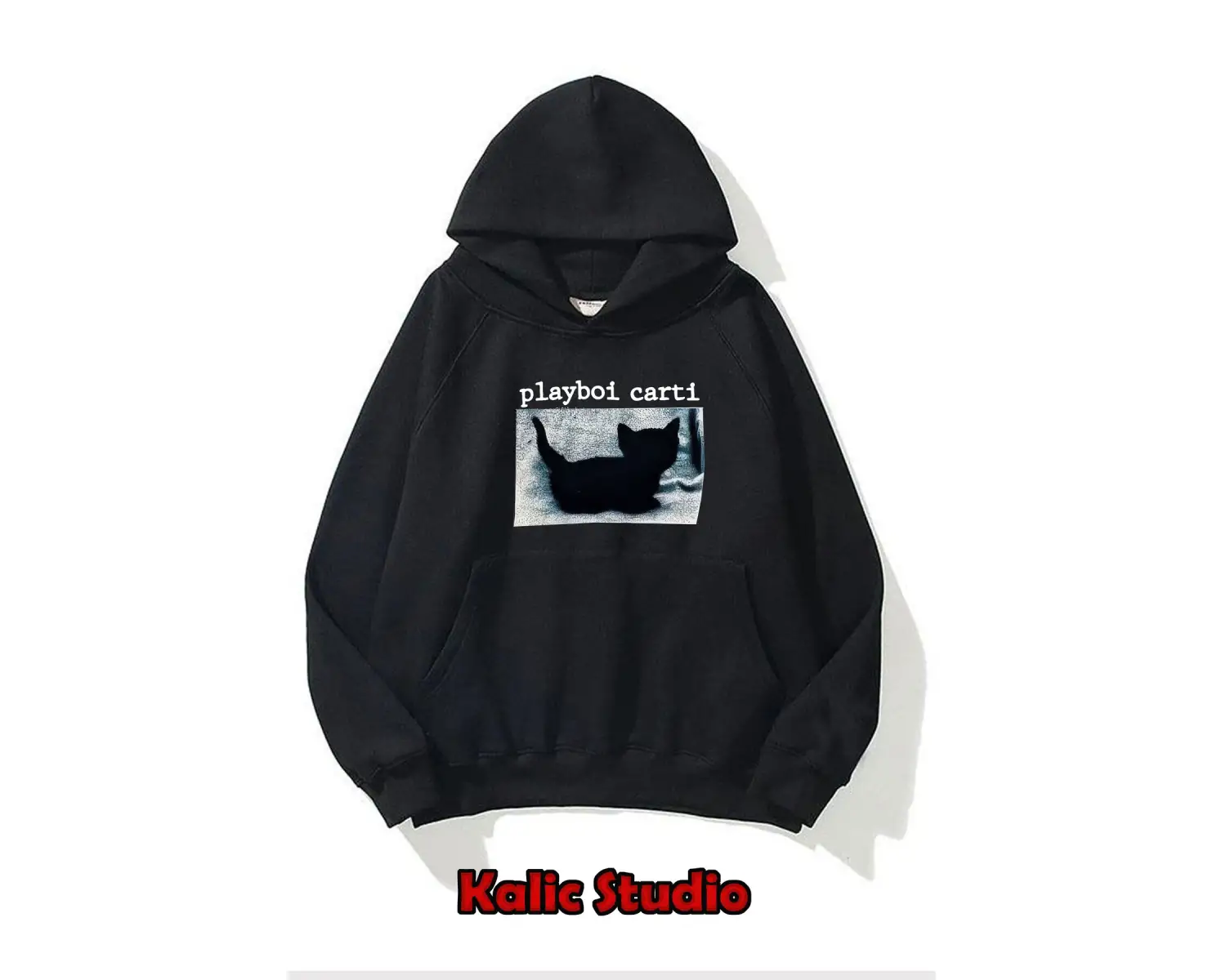 ünisex gri playboi carti oversize sweatshirt