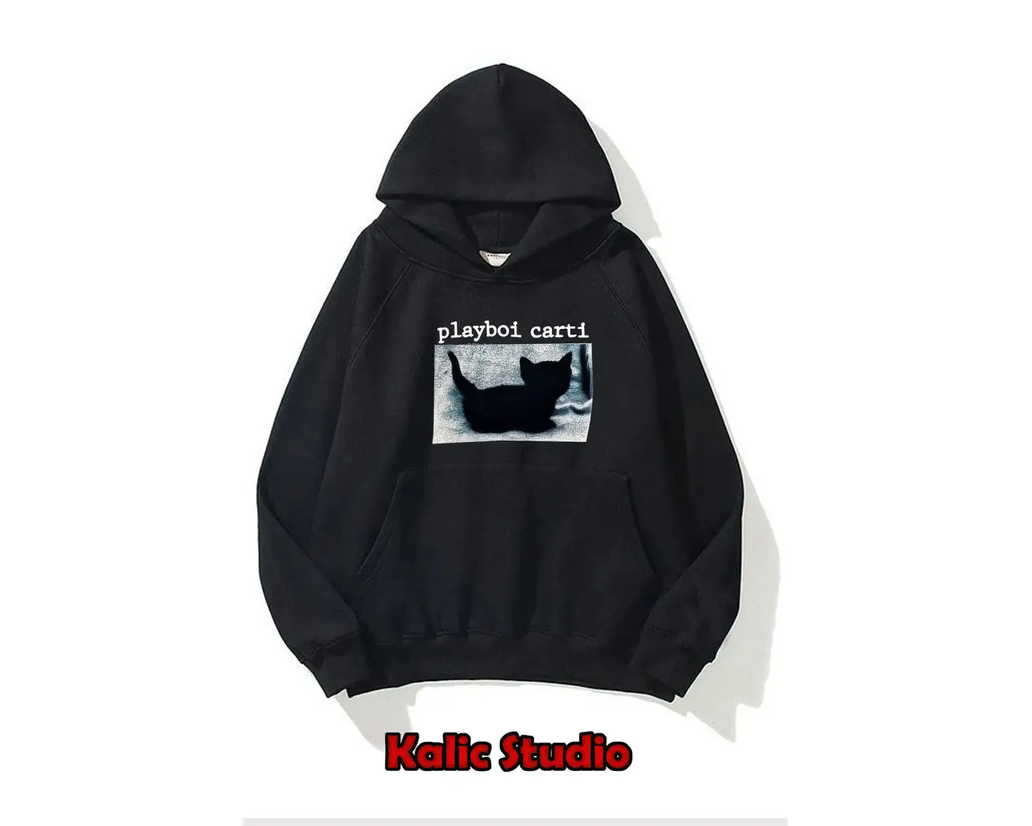 ünisex gri playboi carti oversize sweatshirt
