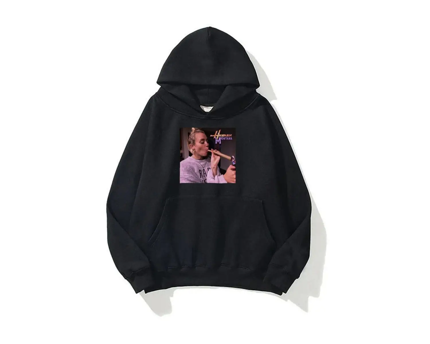 Unisex Hannah Montana Sweatshirt Hoodie Siyah