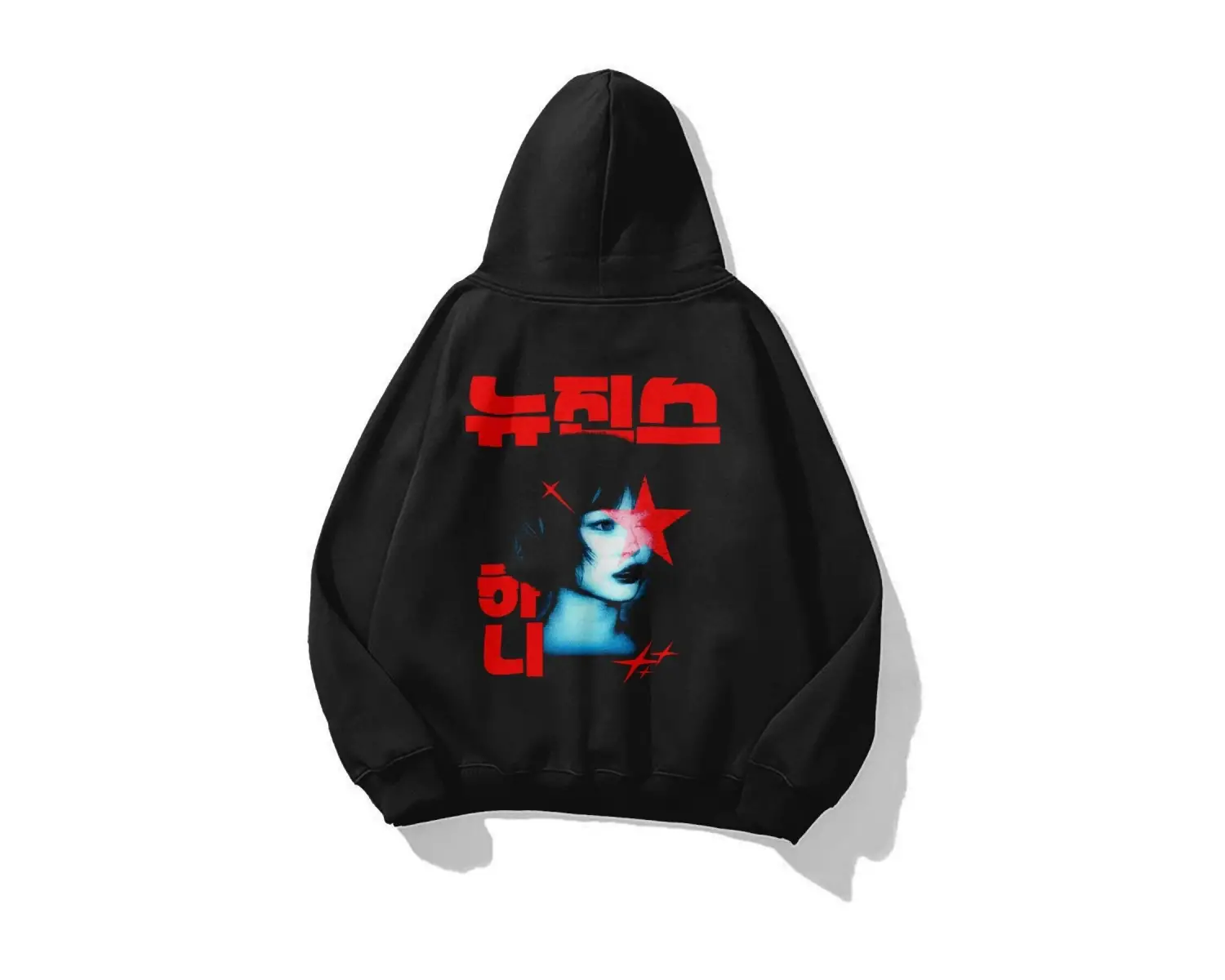 Unisex Hanni Newjeanz Sweatshirt Siyah