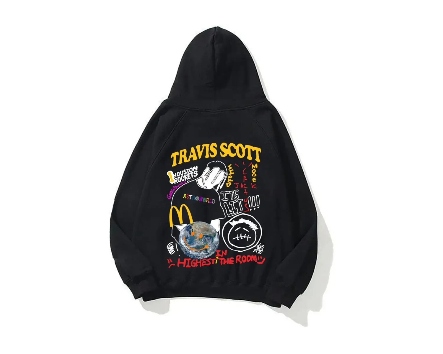 Unisex Highest In The Room Sweatshirt Siyah