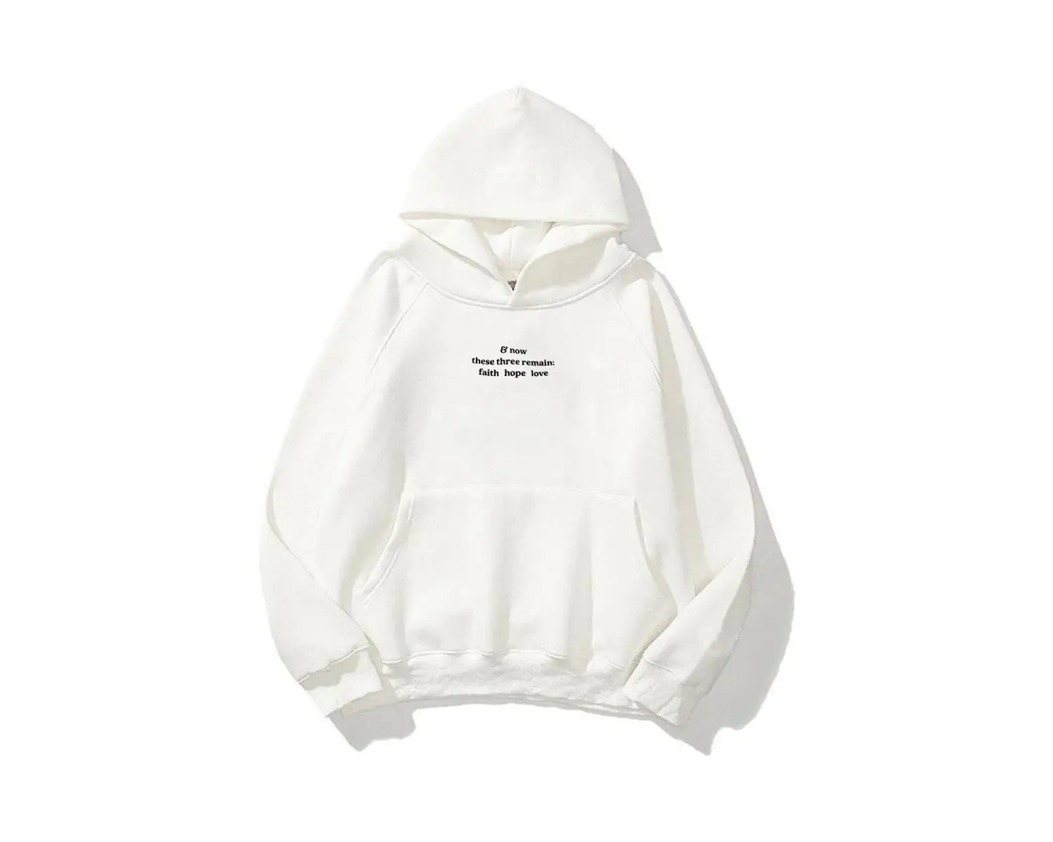 Unisex Hope Love Beyaz Sweatshirt