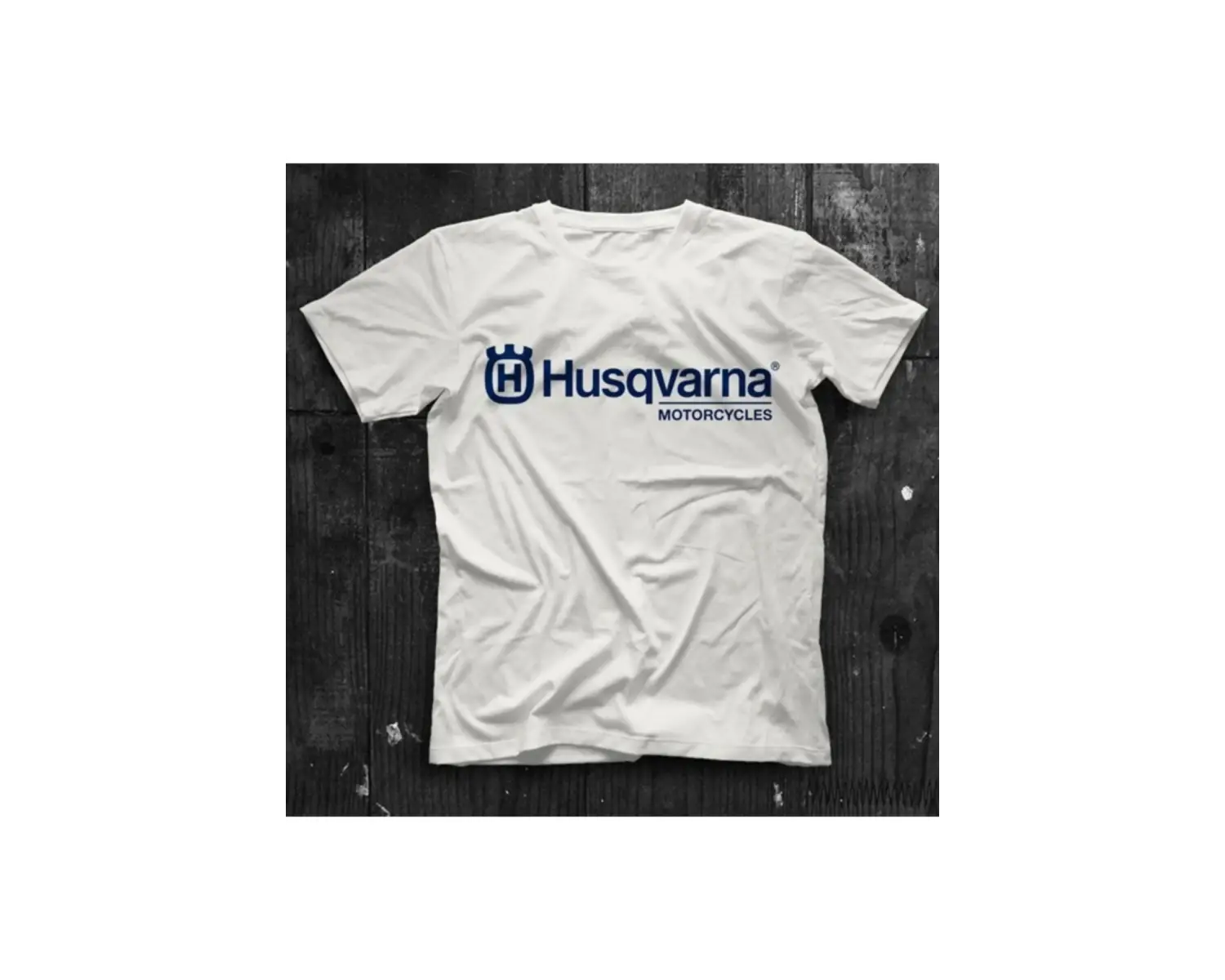 Unisex Husqvarna Beyaz Tişört T-shirt