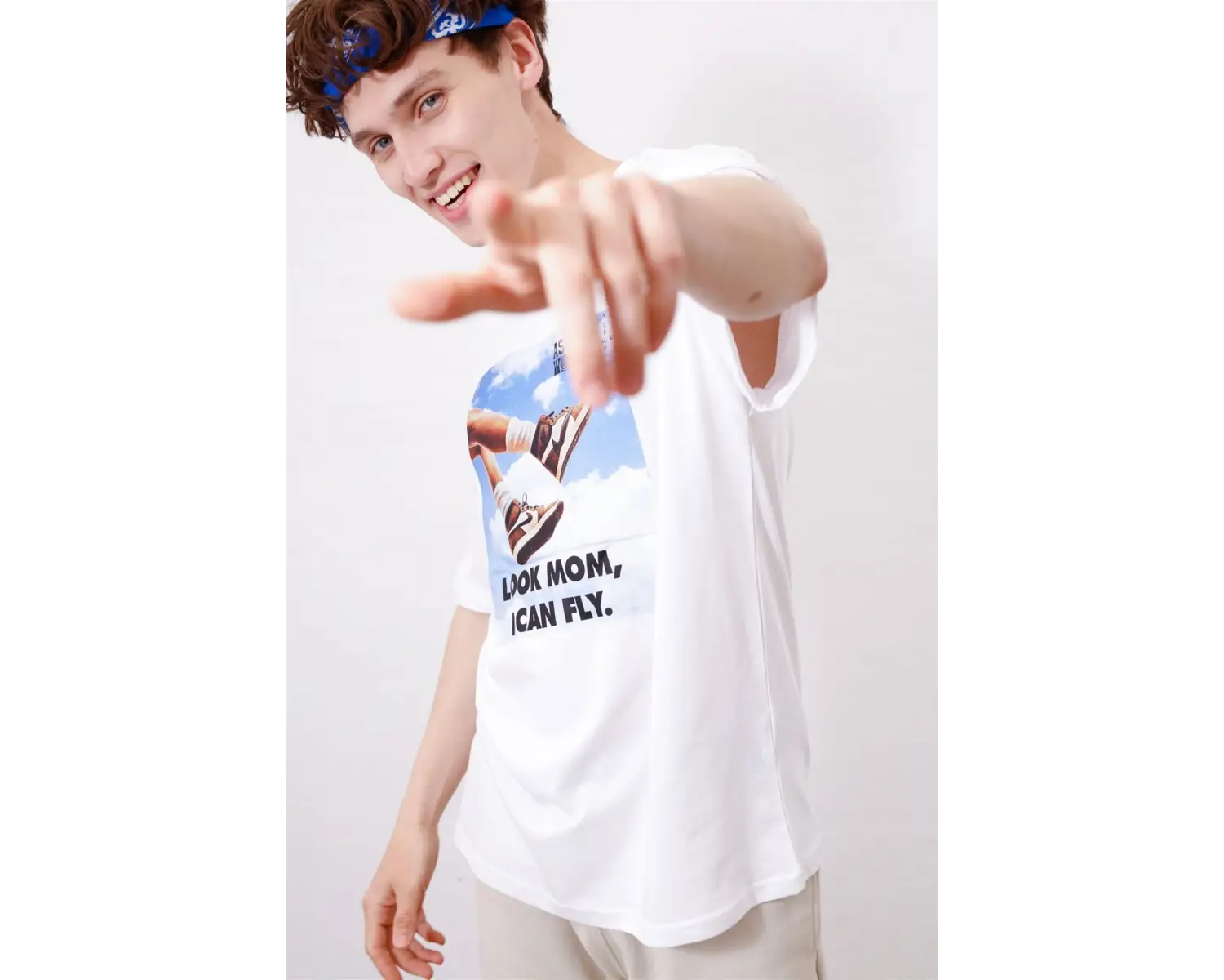 Unisex I Can Fly Air Beyaz Tshirt