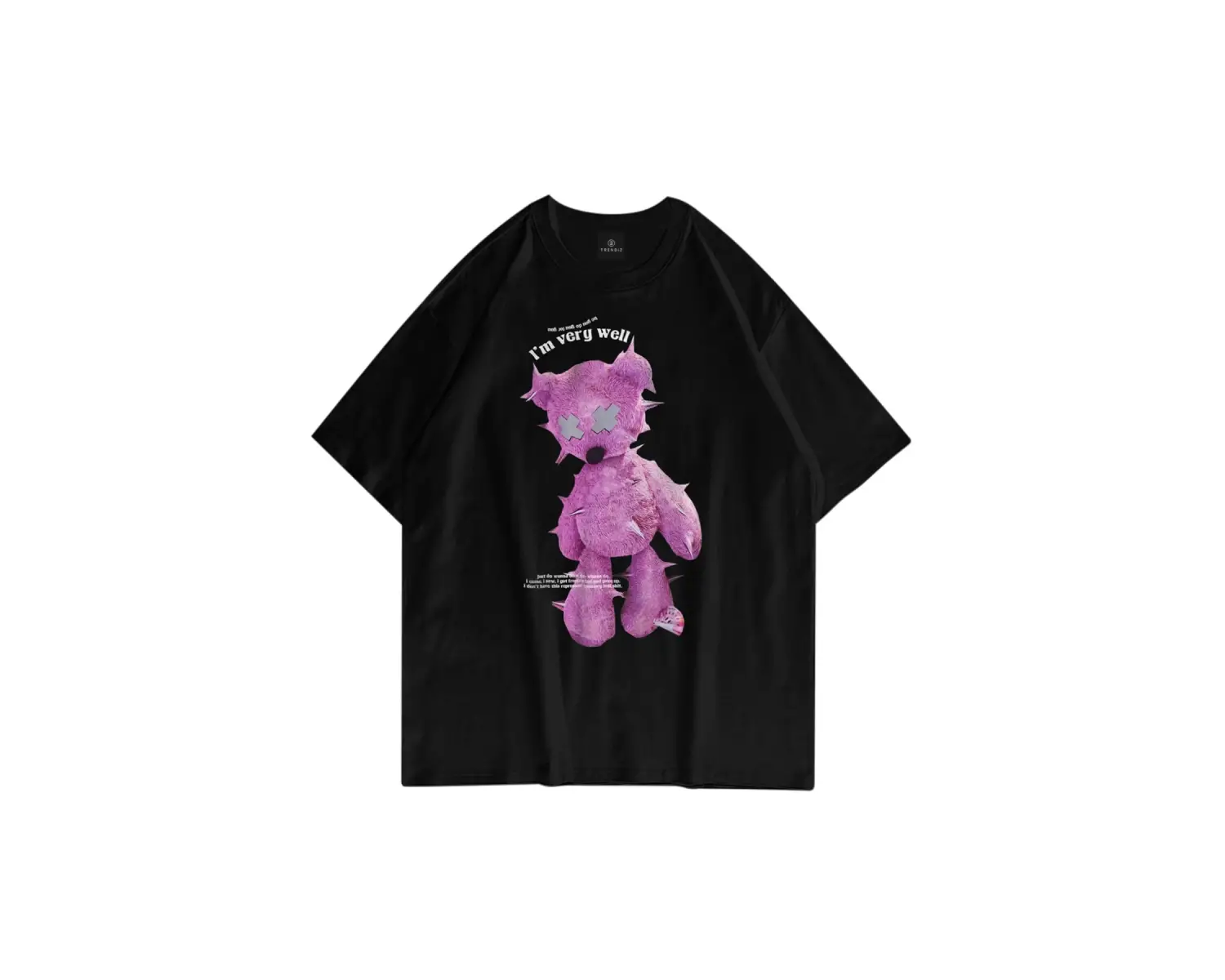 Unisex Im Very Well Siyah Tshirt