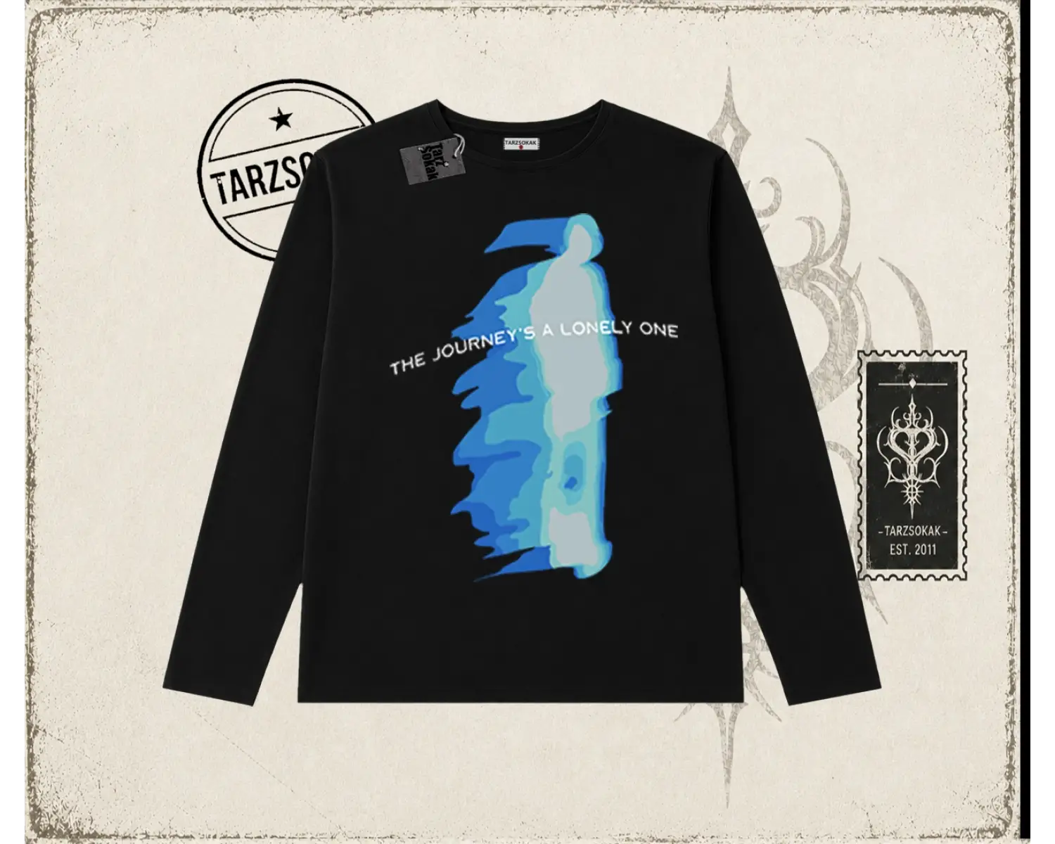 Unisex Journey Biskilet Yaka  Long Sleeve Beyaz