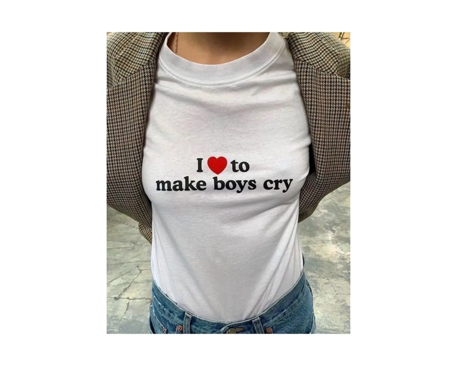 Unisex Kadın Beyaz Tshirt