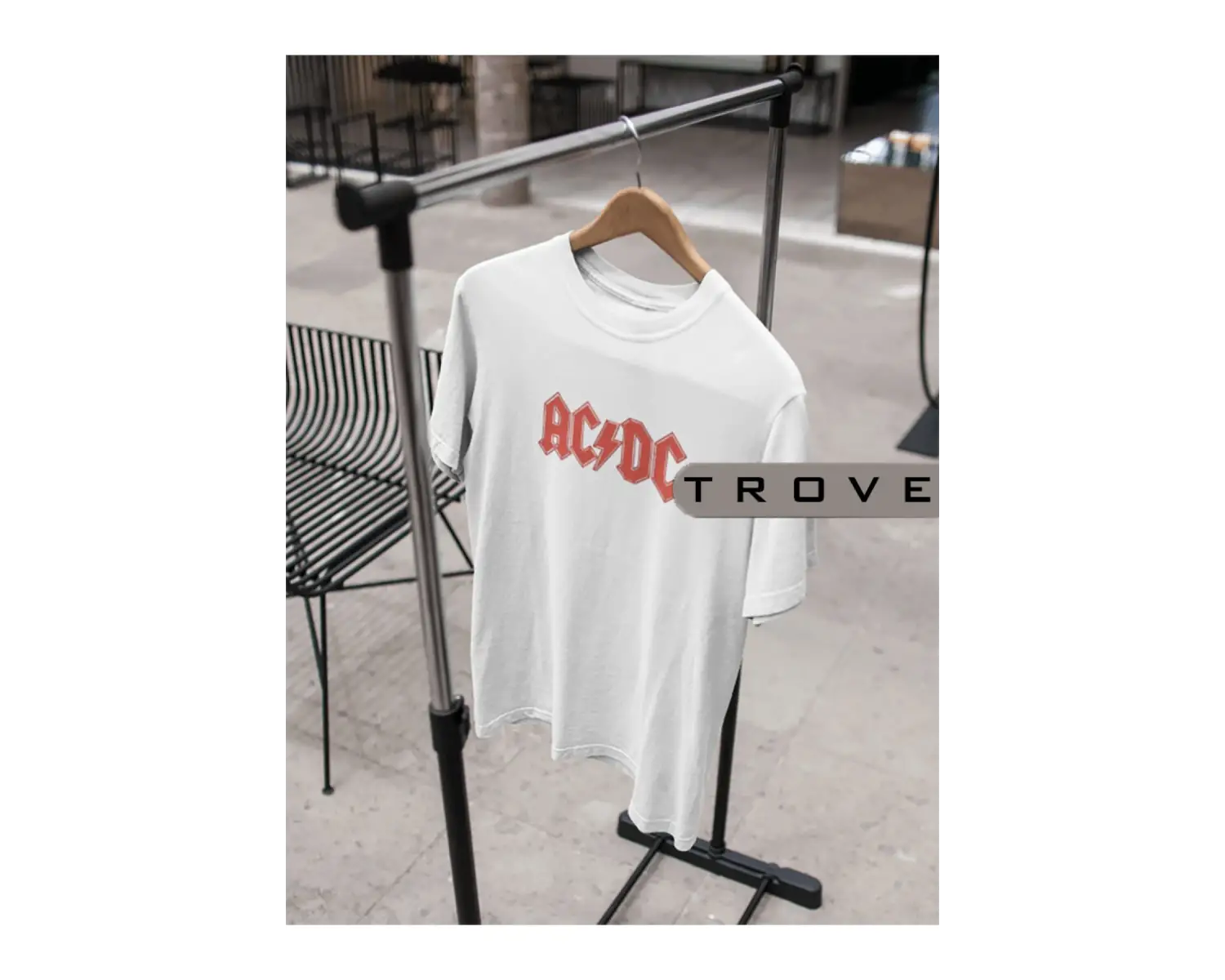 Unısex Kadın Erkek Ac/dc Young Kardeşler %100 Pamuk Baskılı Siyah Beyaz T-shirt