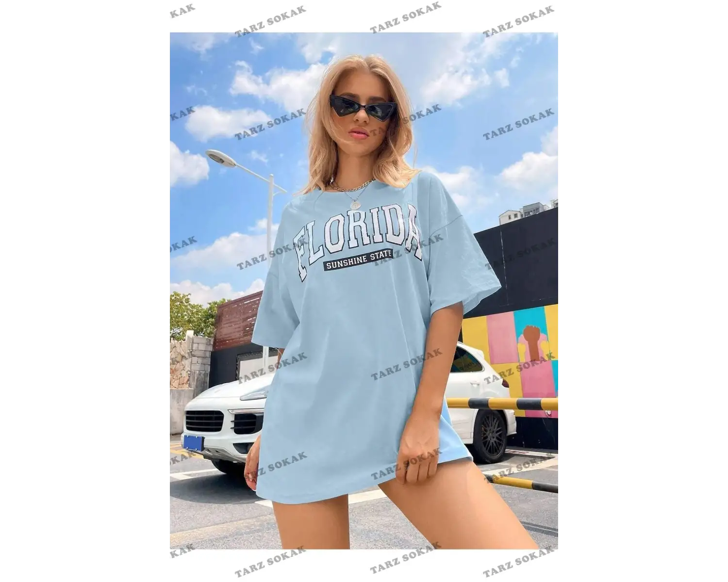 Unisex Kadın/Erkek ANİME Özel Baskılı Renkli Oversize Penye